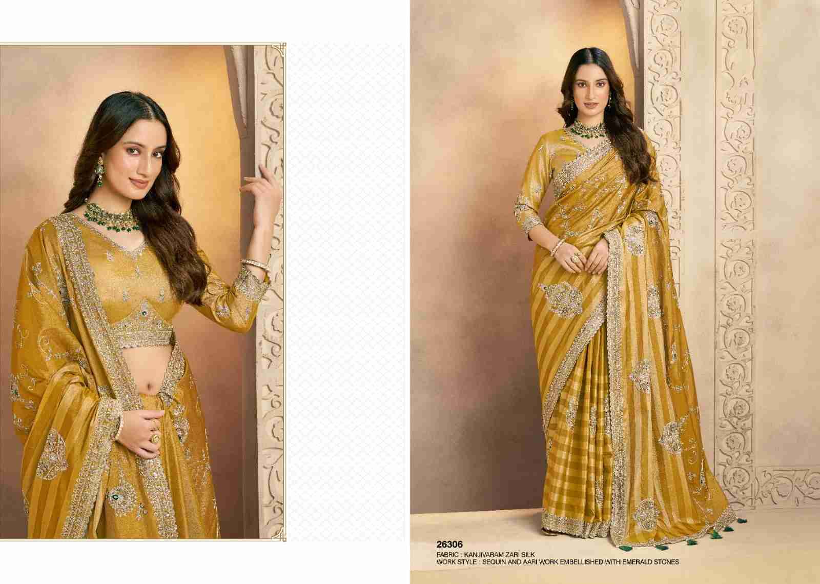 Gaurangi By Mohmanthan 26303 To 26313 Series Indian Traditional Wear Collection Beautiful Stylish Fancy Colorful Party Wear & Occasional Wear Silk Sarees At Wholesale Price