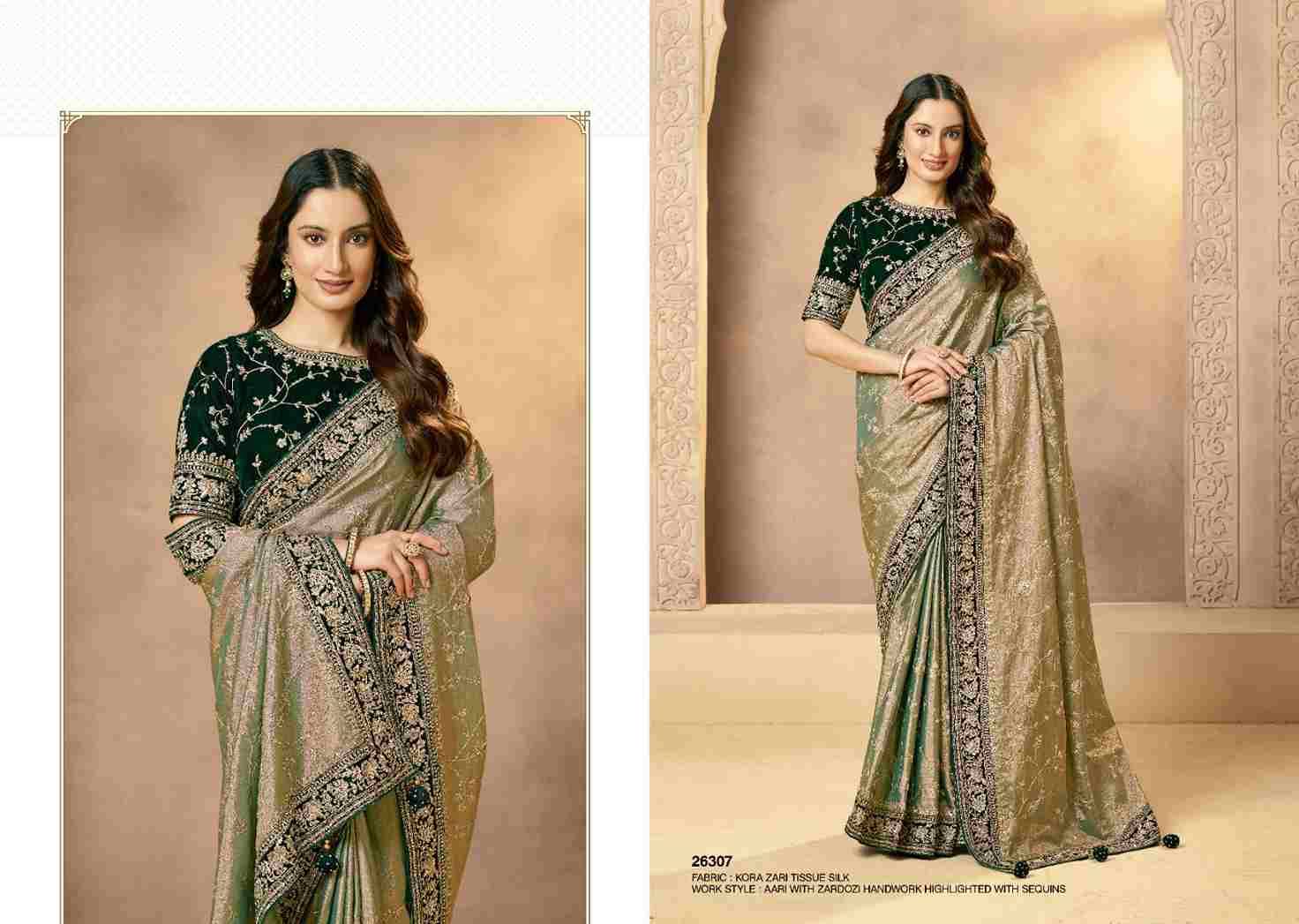 Gaurangi By Mohmanthan 26303 To 26313 Series Indian Traditional Wear Collection Beautiful Stylish Fancy Colorful Party Wear & Occasional Wear Silk Sarees At Wholesale Price