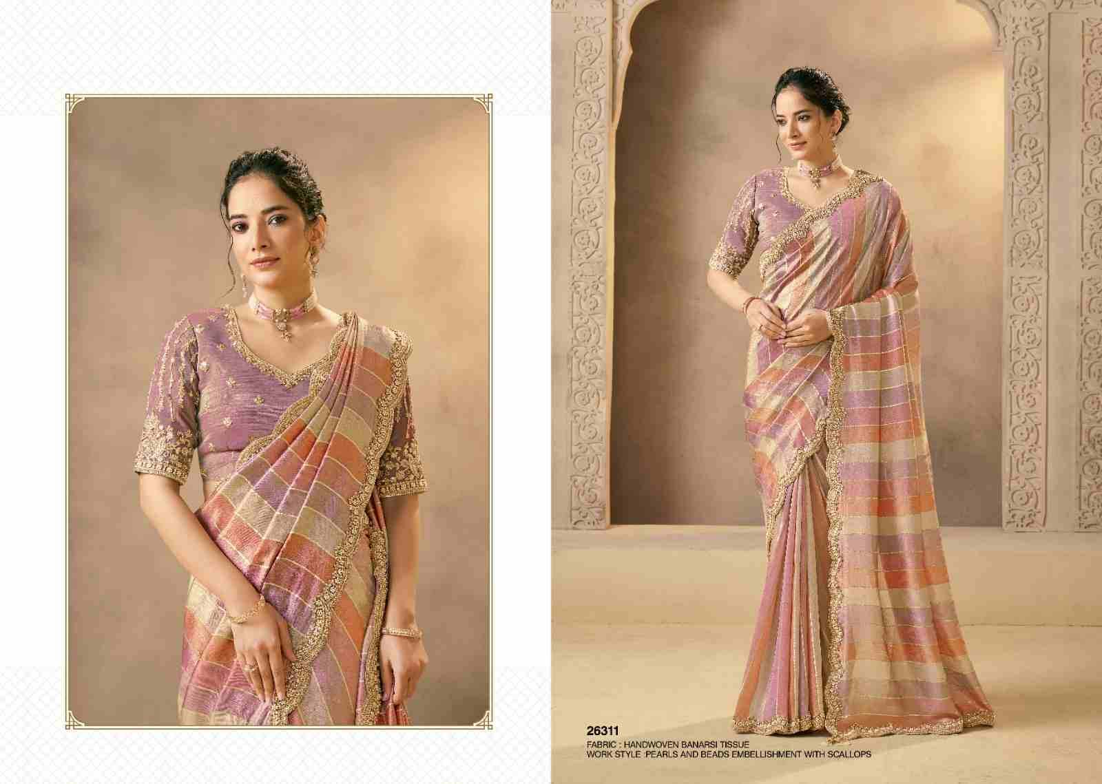 Gaurangi By Mohmanthan 26303 To 26313 Series Indian Traditional Wear Collection Beautiful Stylish Fancy Colorful Party Wear & Occasional Wear Silk Sarees At Wholesale Price