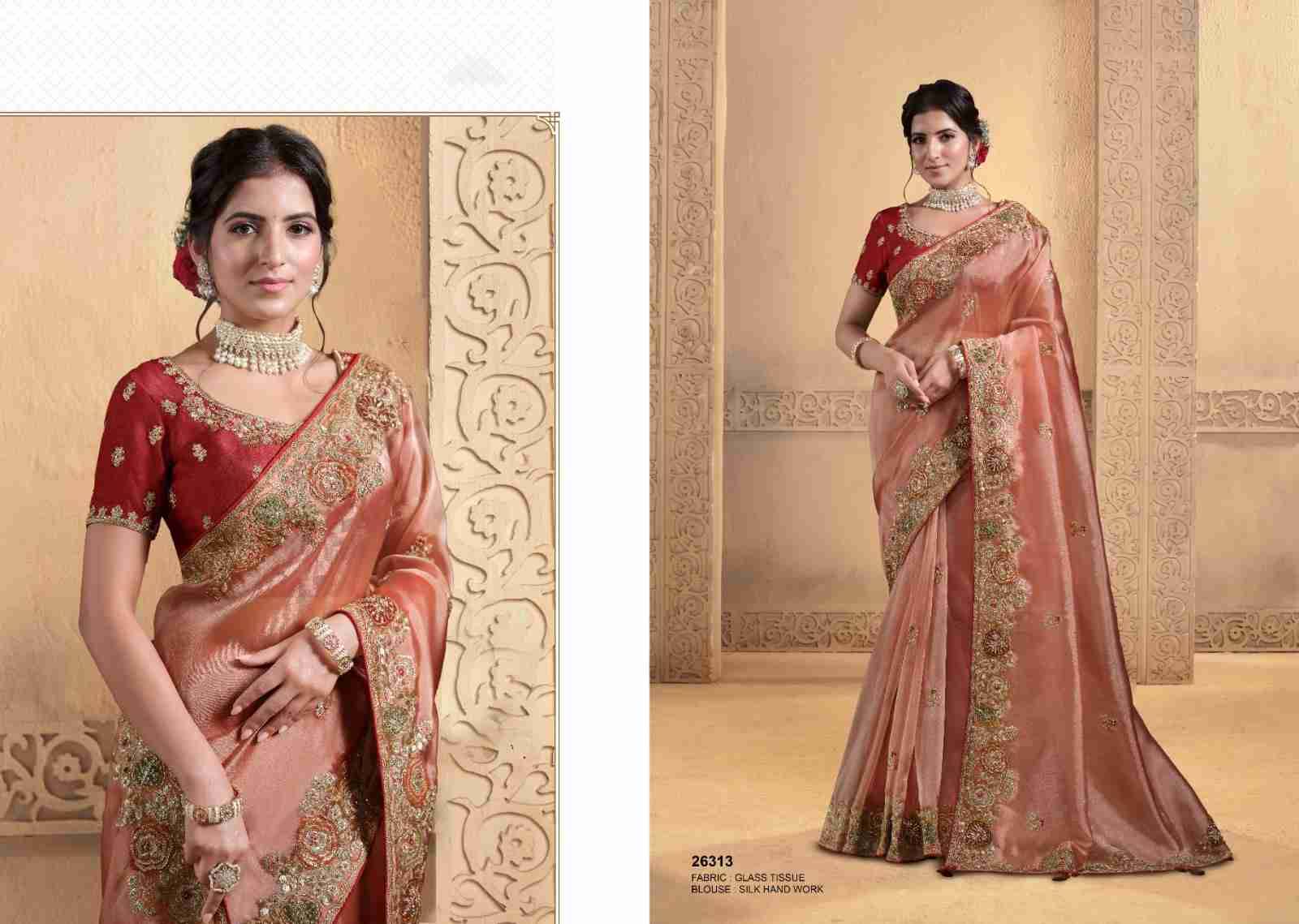 Gaurangi By Mohmanthan 26303 To 26313 Series Indian Traditional Wear Collection Beautiful Stylish Fancy Colorful Party Wear & Occasional Wear Silk Sarees At Wholesale Price