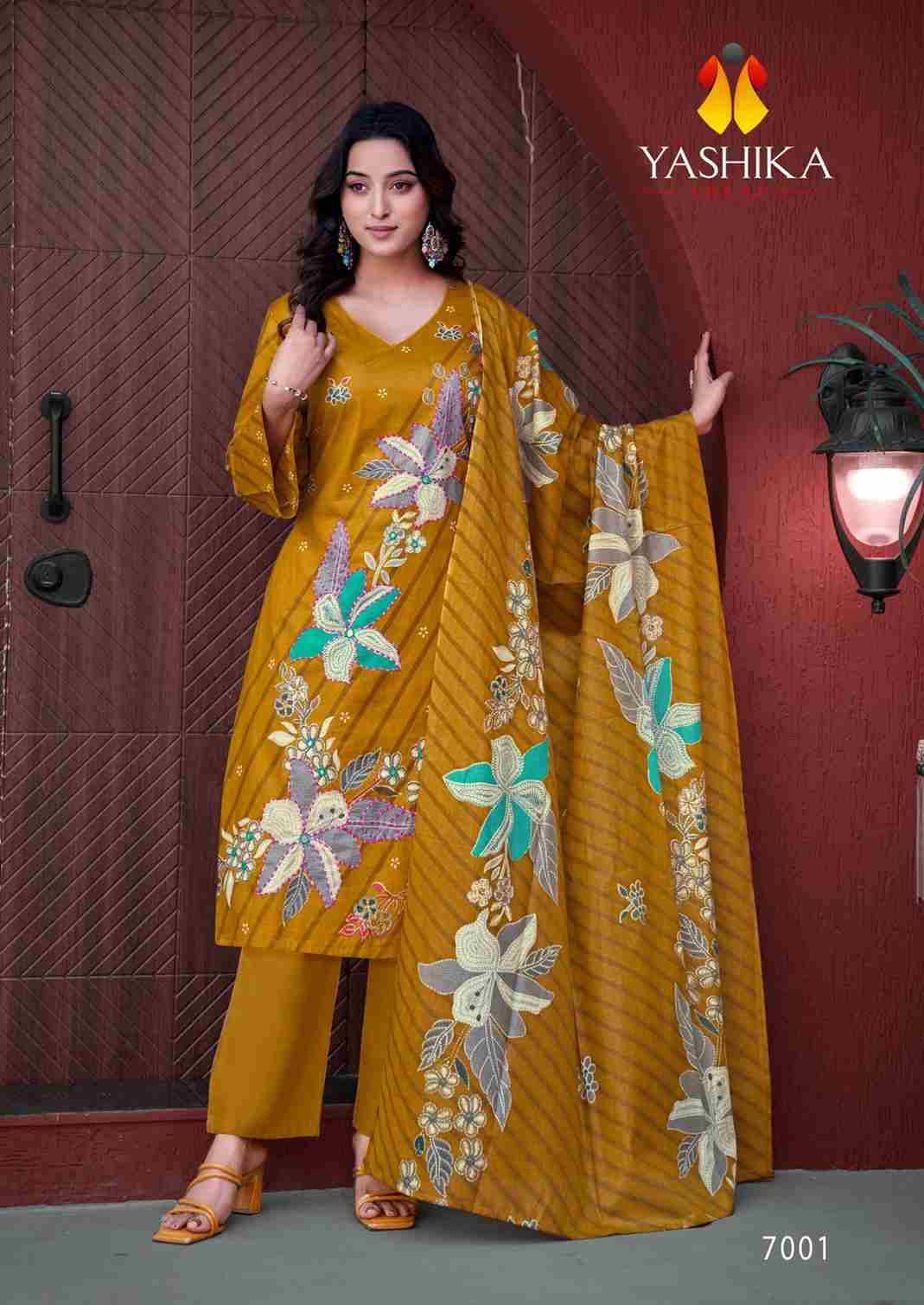 Dua Vol-7 By Yashika Trends 7001 To 7008 Series Beautiful Festive Suits Colorful Stylish Fancy Casual Wear & Ethnic Wear Pure Cotton Print Dresses At Wholesale Price