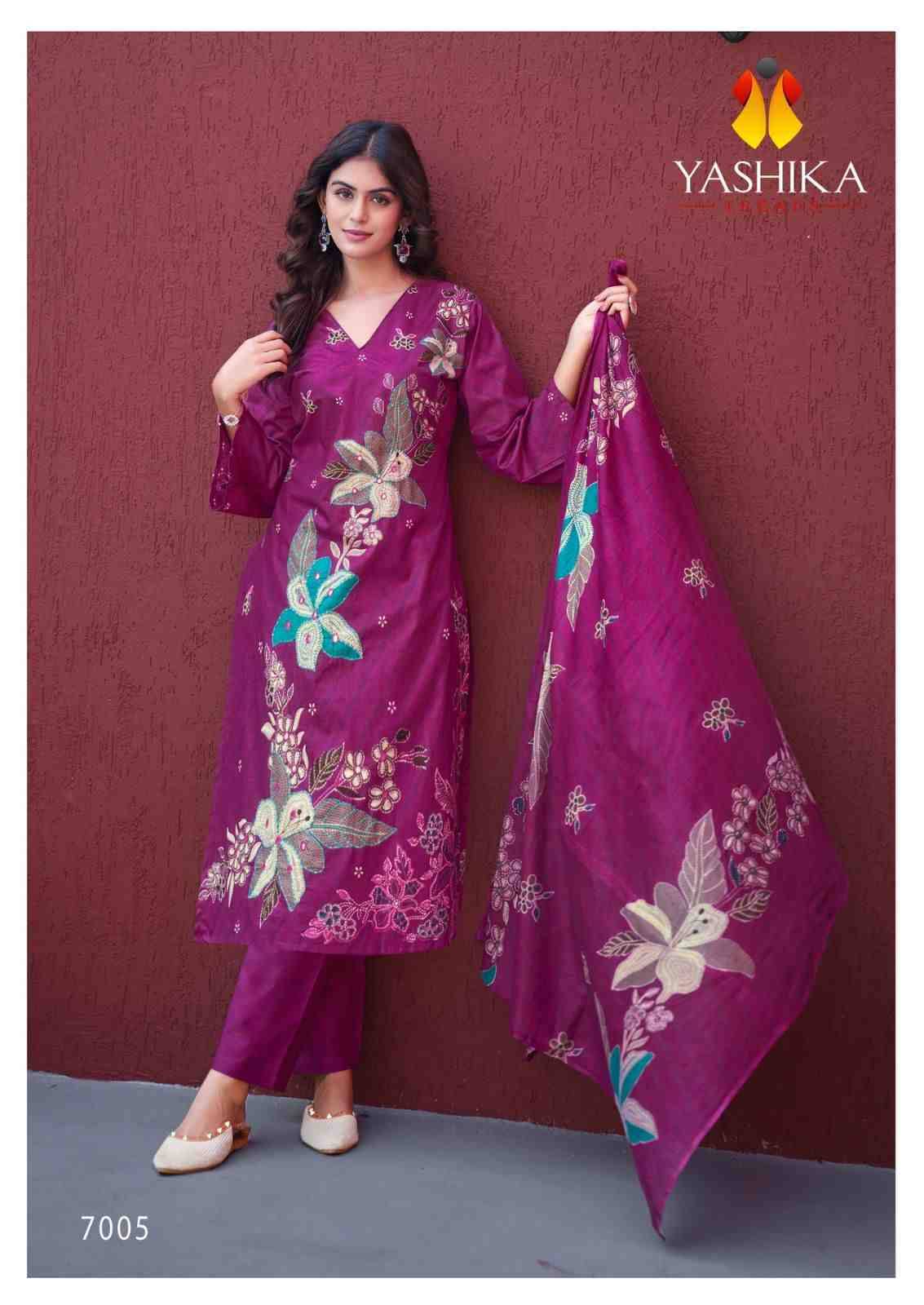 Dua Vol-7 By Yashika Trends 7001 To 7008 Series Beautiful Festive Suits Colorful Stylish Fancy Casual Wear & Ethnic Wear Pure Cotton Print Dresses At Wholesale Price