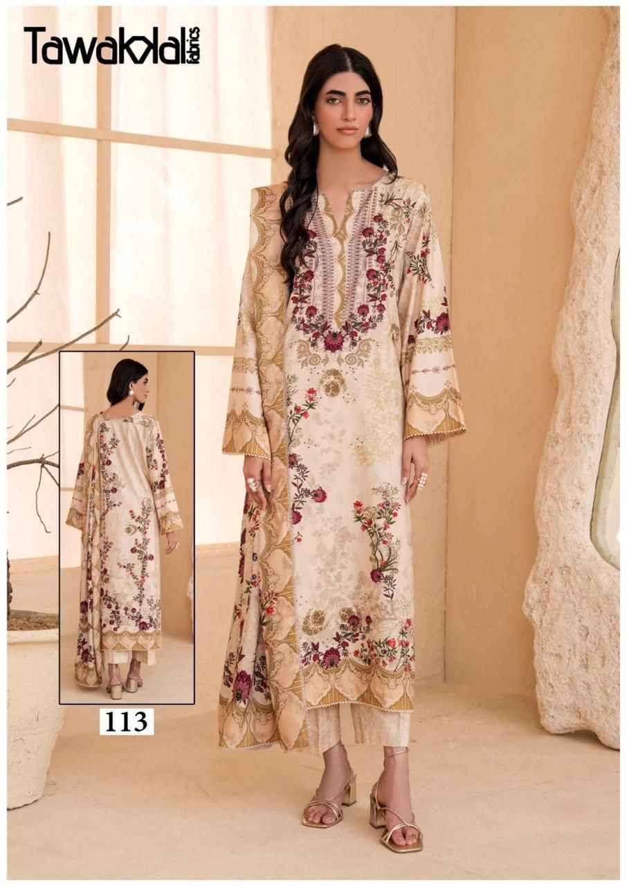 Saba Vol-2 By Tawakkal Fab 111 To 120 Series Designer Festive Suits Beautiful Stylish Fancy Colorful Party Wear & Occasional Wear Pure Cotton Dresses At Wholesale Price