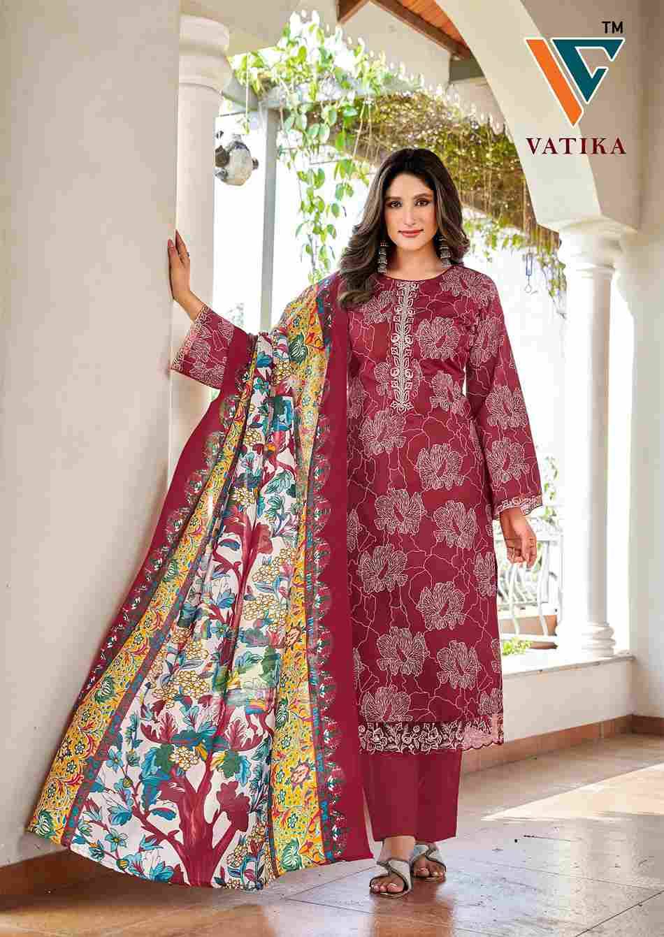 Vatika Vol-2 By Vandana Creation 2001 To 2008 Series Beautiful Festive Suits Stylish Fancy Colorful Casual Wear & Ethnic Wear Cotton Print Dresses At Wholesale Price