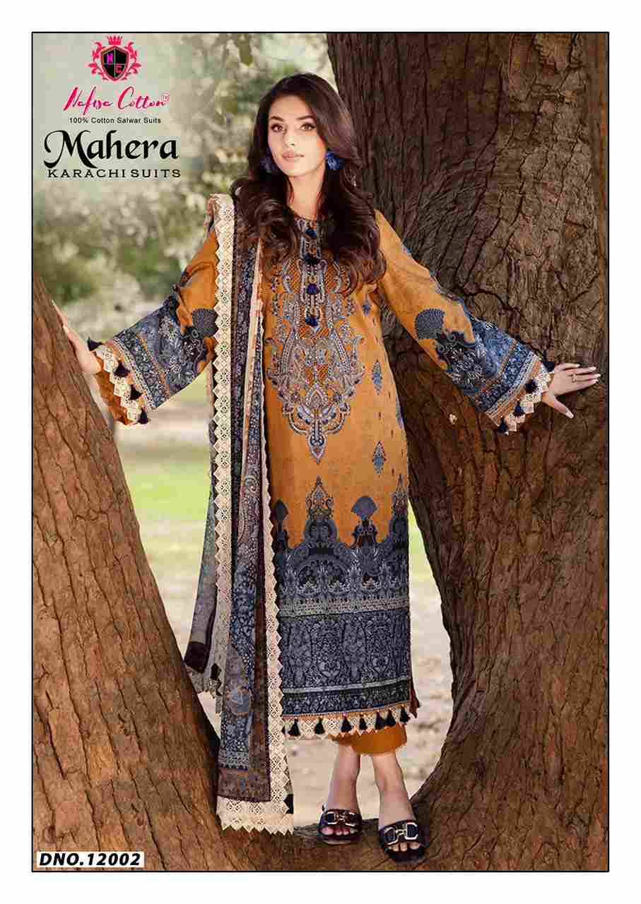 Mahera Vol-12 By Nafisa Cotton 12001 To 12006 Series Beautiful Festive Suits Stylish Fancy Colorful Casual Wear & Ethnic Wear Soft Cotton Print Dresses At Wholesale Price