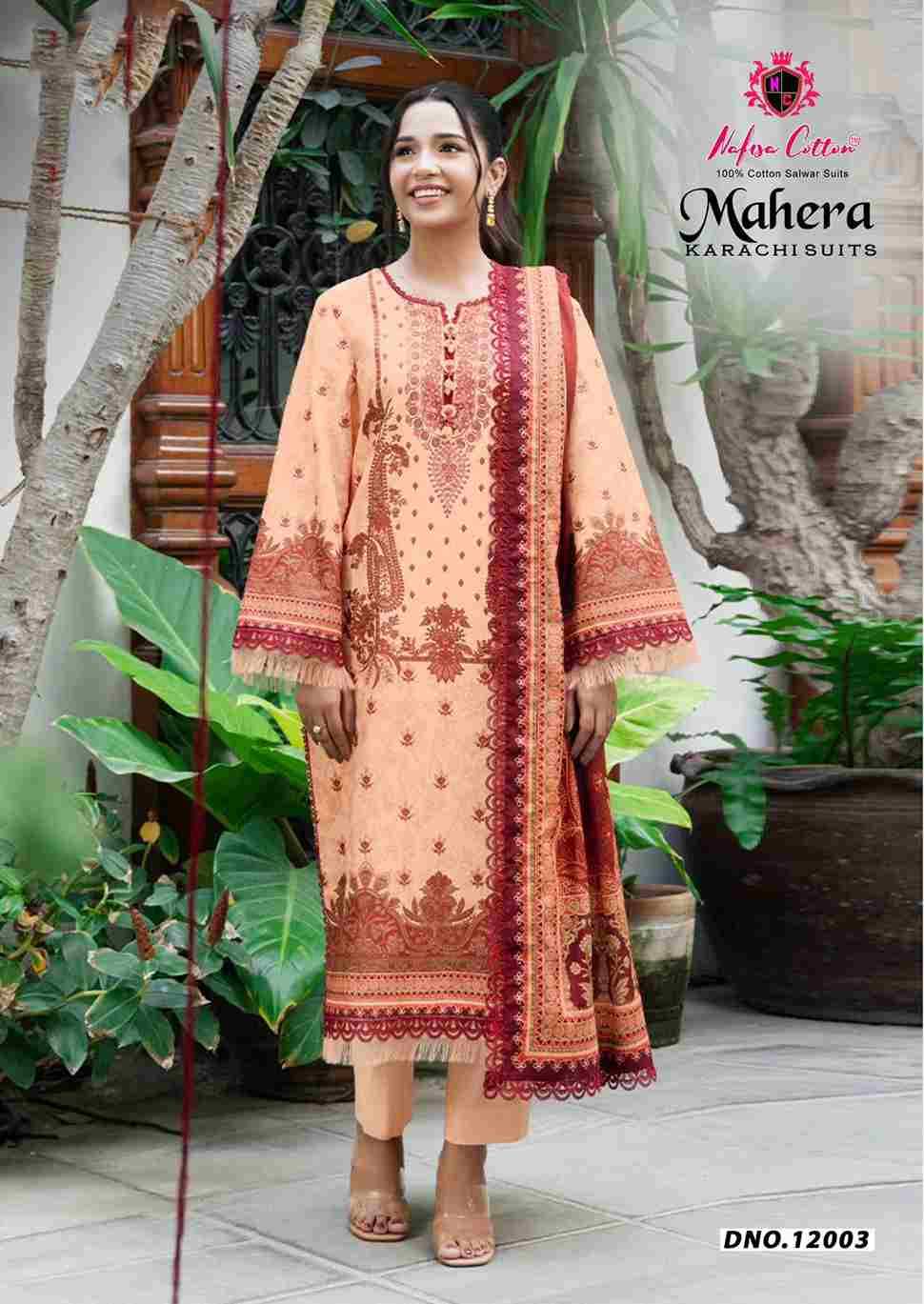 Mahera Vol-12 By Nafisa Cotton 12001 To 12006 Series Beautiful Festive Suits Stylish Fancy Colorful Casual Wear & Ethnic Wear Soft Cotton Print Dresses At Wholesale Price