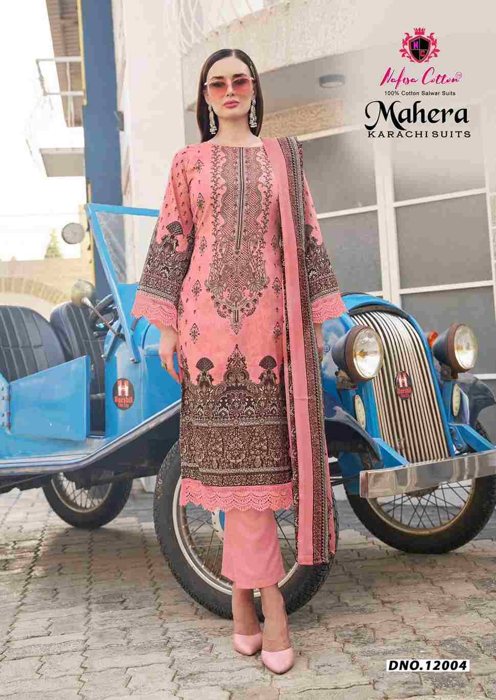 Mahera Vol-12 By Nafisa Cotton 12001 To 12006 Series Beautiful Festive Suits Stylish Fancy Colorful Casual Wear & Ethnic Wear Soft Cotton Print Dresses At Wholesale Price