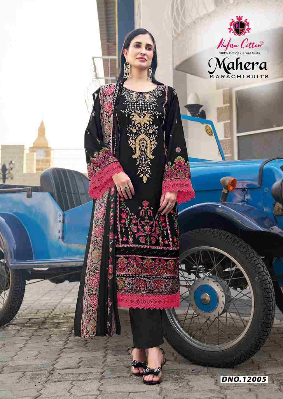 Mahera Vol-12 By Nafisa Cotton 12001 To 12006 Series Beautiful Festive Suits Stylish Fancy Colorful Casual Wear & Ethnic Wear Soft Cotton Print Dresses At Wholesale Price