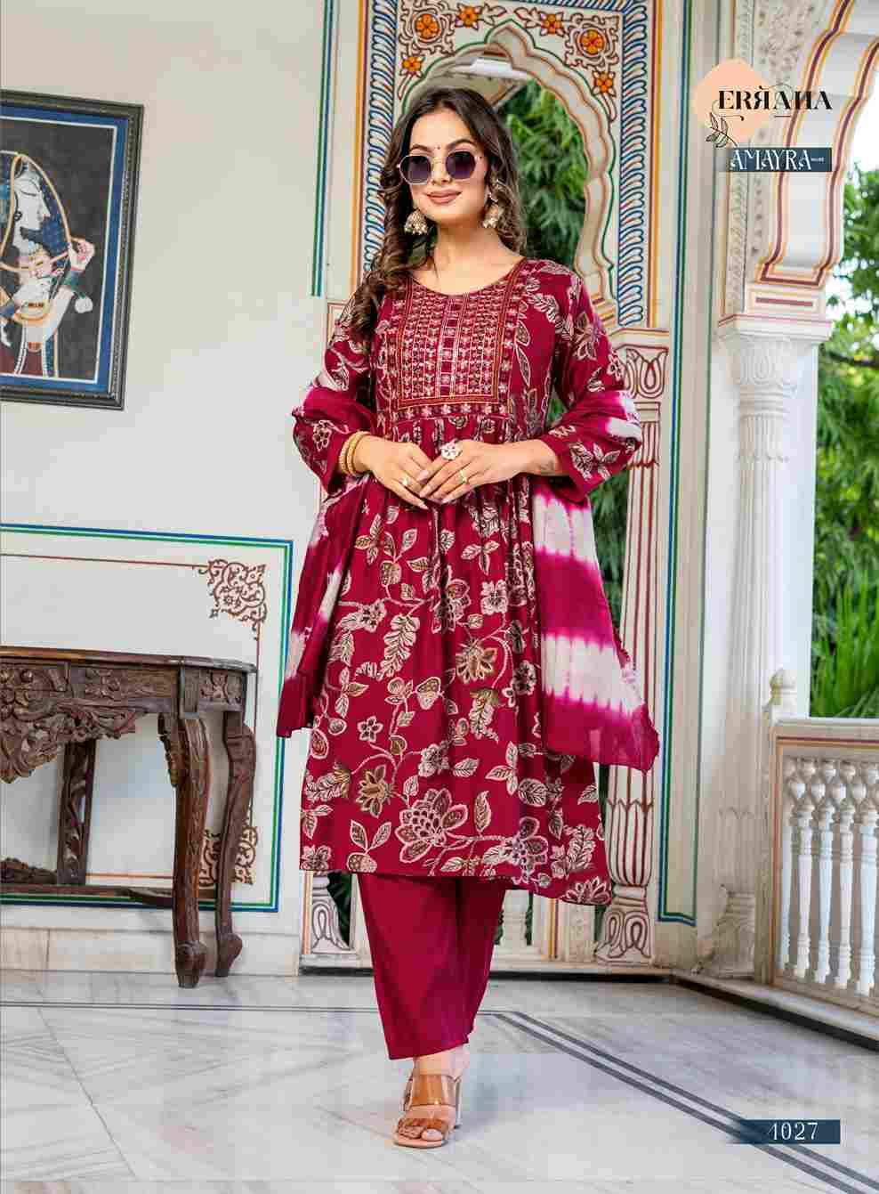 Amayra Vol-3 By Erraha 4021 To 4028 Series Festive Suits Collection Beautiful Stylish Fancy Colorful Party Wear & Occasional Wear Vatican Dresses At Wholesale Price