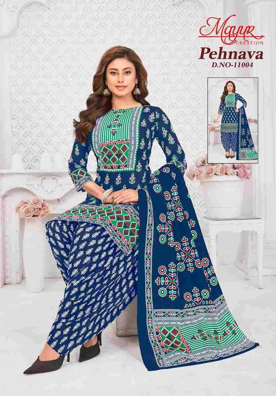 Pehnava Vol-11 By Mayur Creation 11001 To 11010 Series Beautiful Festive Suits Stylish Fancy Colorful Casual Wear & Ethnic Wear Heavy Cotton Print Dresses At Wholesale Price