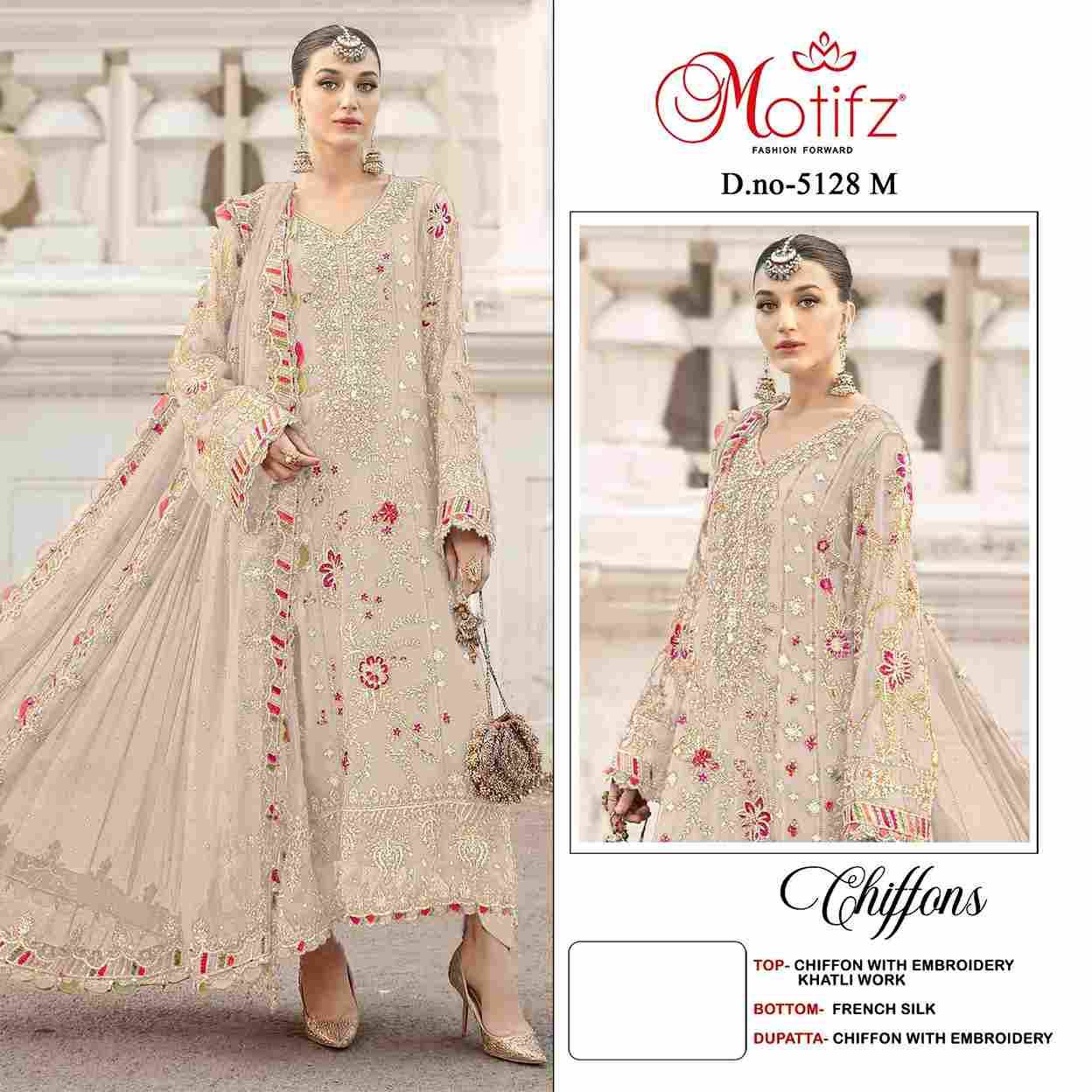 Motifz Hit Design 5128 Colours Vol-2 By Motifz 5128-J To 5128-M Series Beautiful Pakistani Suits Colorful Stylish Fancy Casual Wear & Ethnic Wear Chiffon Dresses At Wholesale Price
