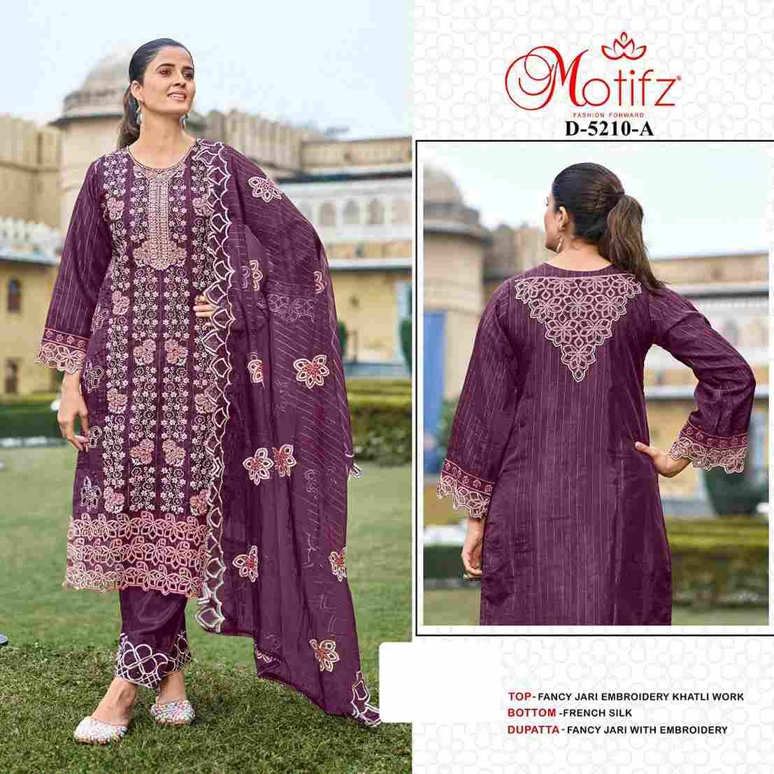 Motifz Hit Design 5210 Colours By Motifz 5210-A To 5210-D Series Beautiful Pakistani Suits Colorful Stylish Fancy Casual Wear & Ethnic Wear Fancy Dresses At Wholesale Price