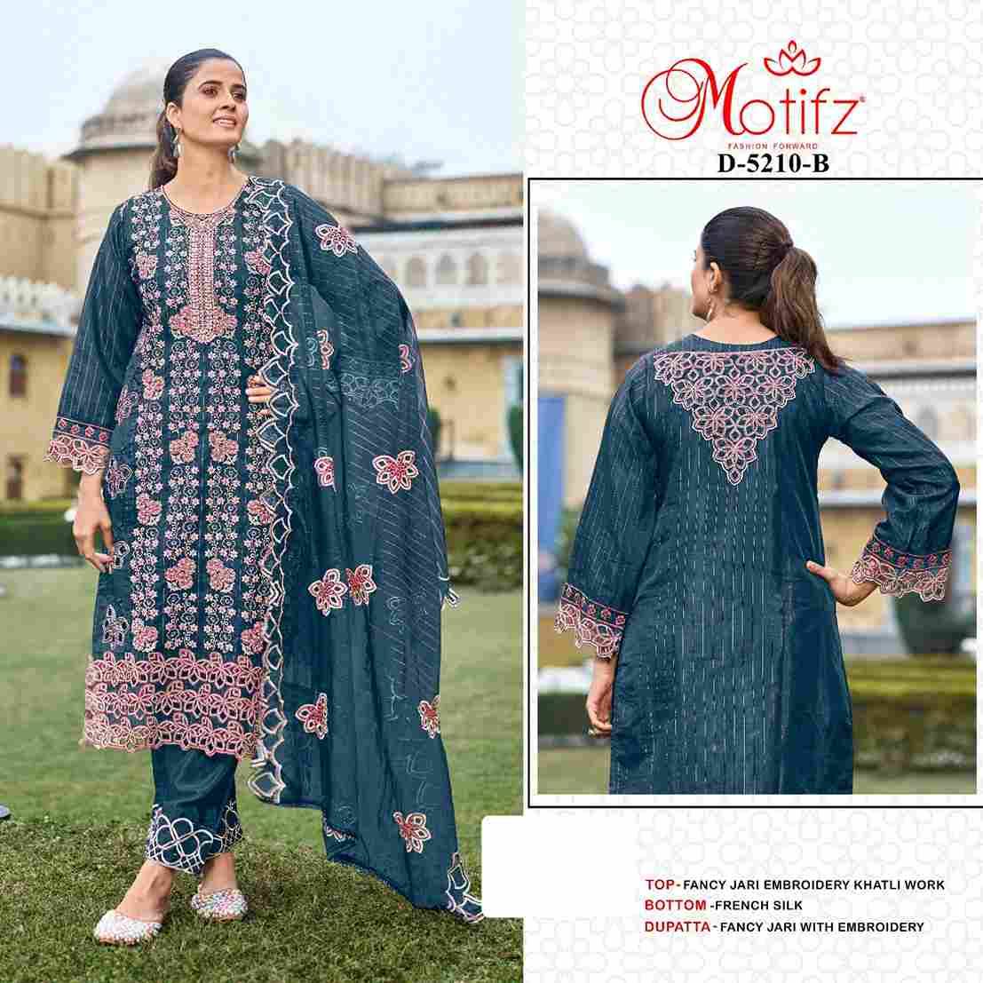 Motifz Hit Design 5210 Colours By Motifz 5210-A To 5210-D Series Beautiful Pakistani Suits Colorful Stylish Fancy Casual Wear & Ethnic Wear Fancy Dresses At Wholesale Price