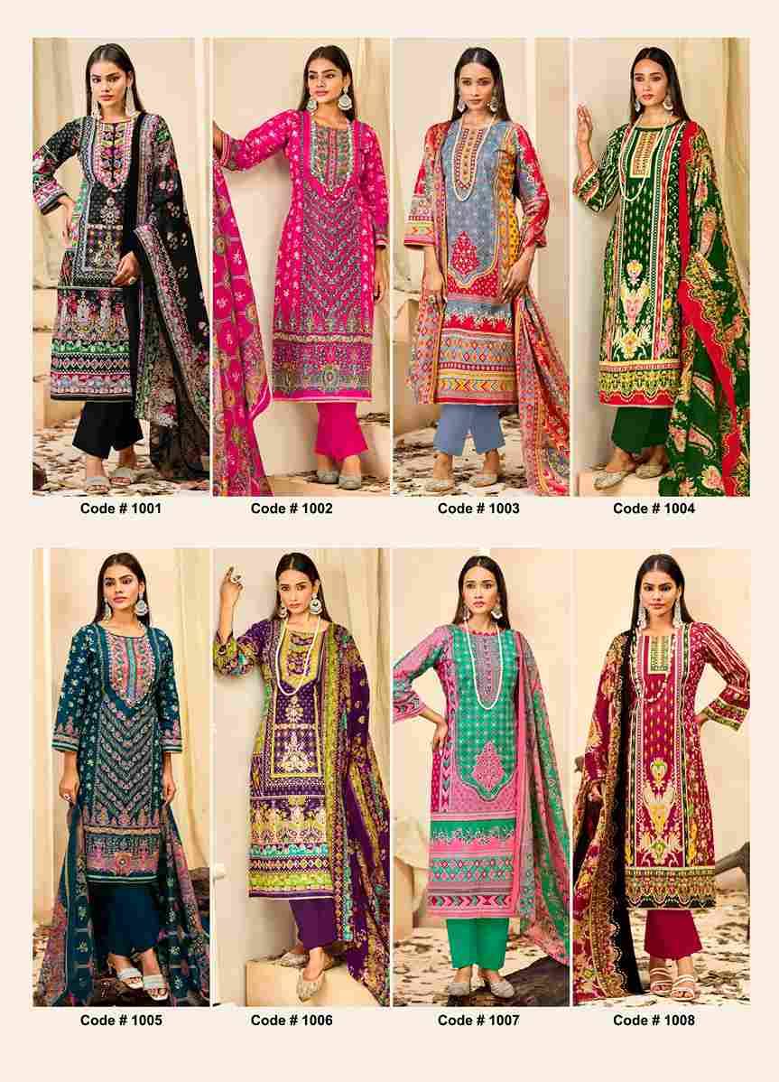 Muzlin By Jash 1001 To 1008 Series Beautiful Festive Suits Stylish Fancy Colorful Casual Wear & Ethnic Wear Cotton Print Dresses At Wholesale Price