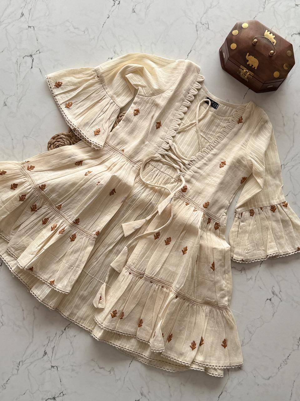 Vt-5010 By Fashid Wholesale 01 To 06 Series Beautiful Stylish Festive Suits Fancy Colorful Casual Wear & Ethnic Wear & Ready To Wear Pure Khadi Cotton Frock At Wholesale Price