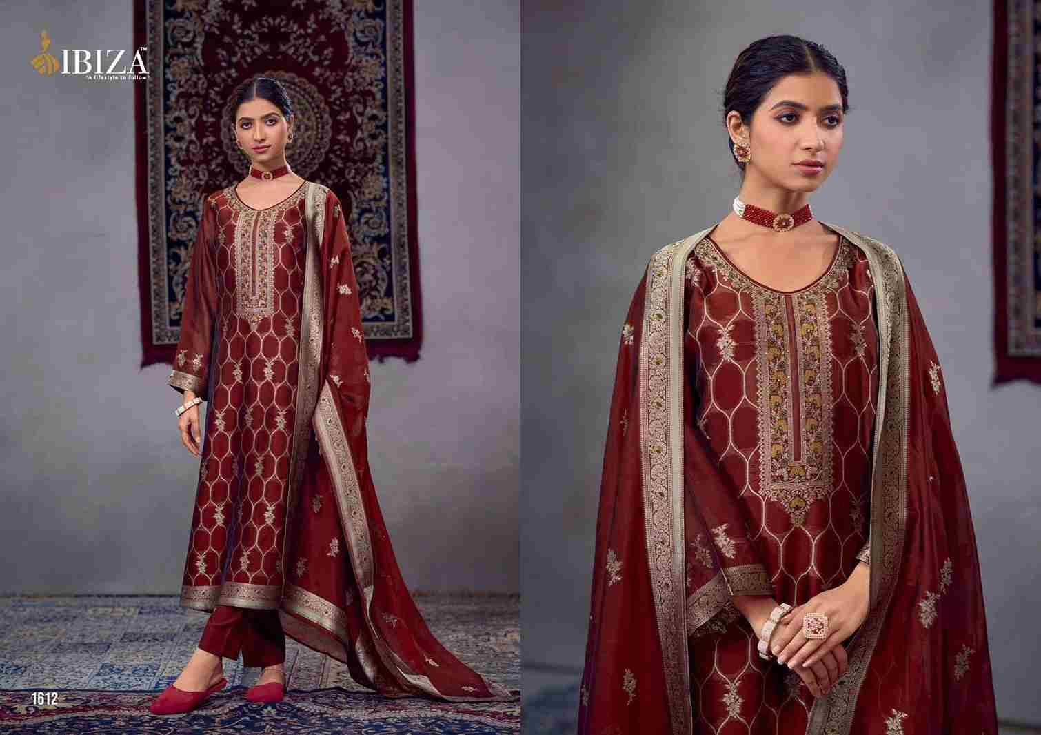 Takshi By Ibiza 1611 To 1614 Series Designer Festive Suits Beautiful Fancy Stylish Colorful Party Wear & Occasional Wear Pure Bangalori Silk Jacquard Dresses At Wholesale Price