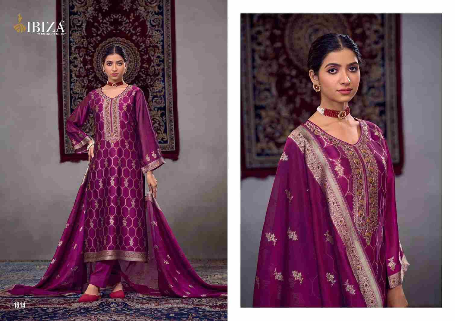 Takshi By Ibiza 1611 To 1614 Series Designer Festive Suits Beautiful Fancy Stylish Colorful Party Wear & Occasional Wear Pure Bangalori Silk Jacquard Dresses At Wholesale Price