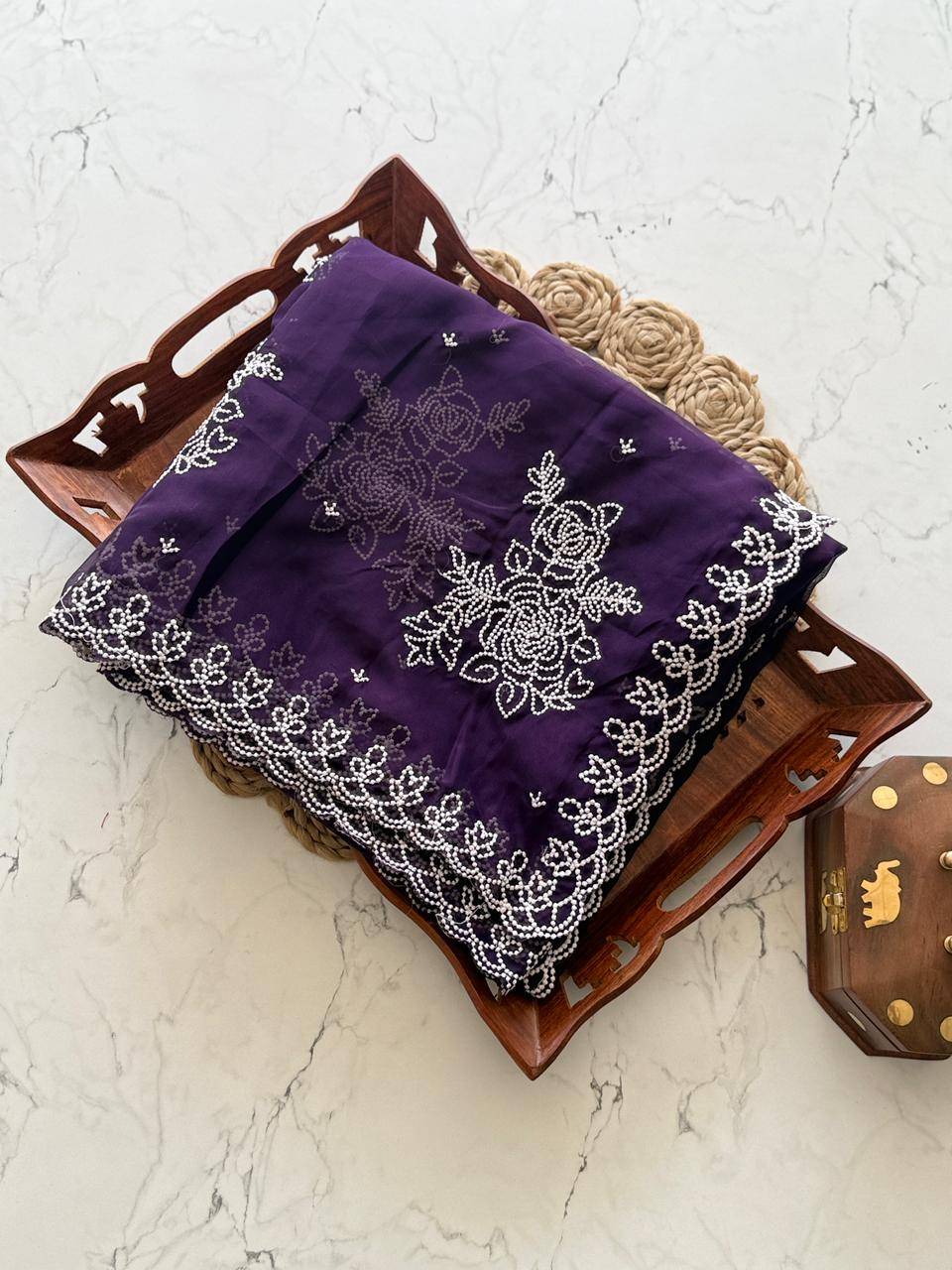 Vt-Morni By Fashid Wholesale 01 To 02 Series Indian Traditional Wear Collection Beautiful Stylish Fancy Colorful Party Wear & Occasional Wear Soft Tabby Organza Sarees At Wholesale Price