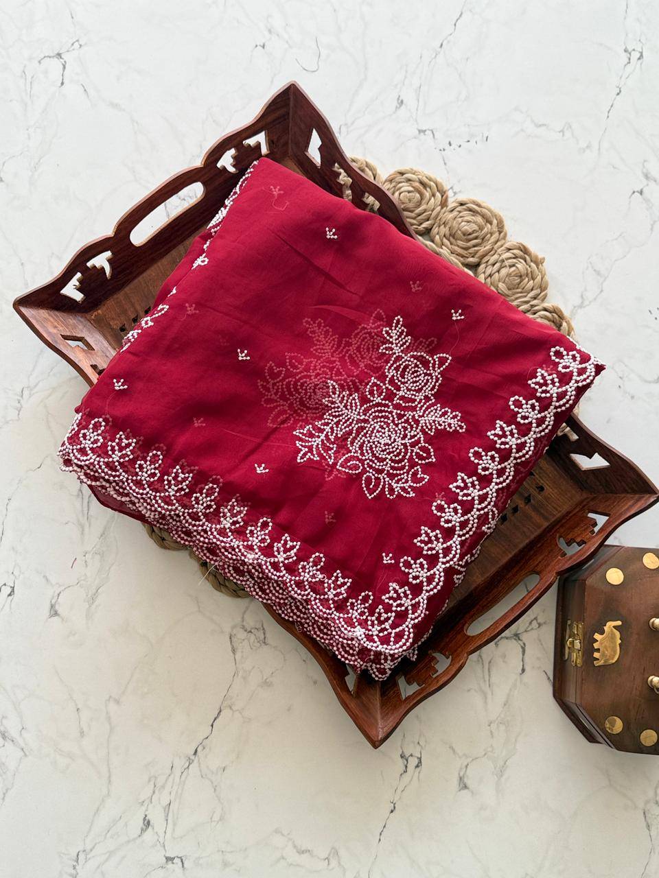 Vt-Morni By Fashid Wholesale 01 To 02 Series Indian Traditional Wear Collection Beautiful Stylish Fancy Colorful Party Wear & Occasional Wear Soft Tabby Organza Sarees At Wholesale Price