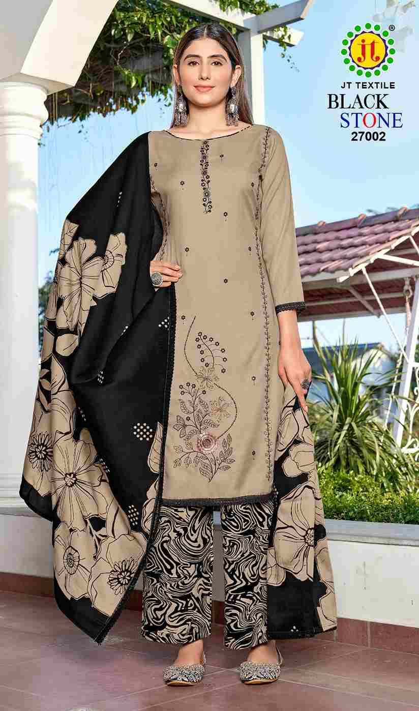 Black Stone Vol-27 By JT 27001 To 27005 Series Beautiful Festive Suits Colorful Stylish Fancy Casual Wear & Ethnic Wear Rayon Dresses At Wholesale Price