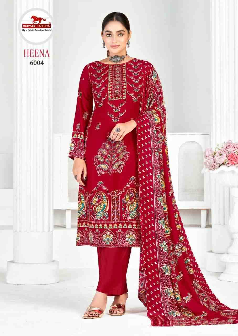 Heena Vol-3 By Chetak Fashion 3001 To 3008 Series Beautiful Festive Suits Colorful Stylish Fancy Casual Wear & Ethnic Wear Rayon Print Dresses At Wholesale Price