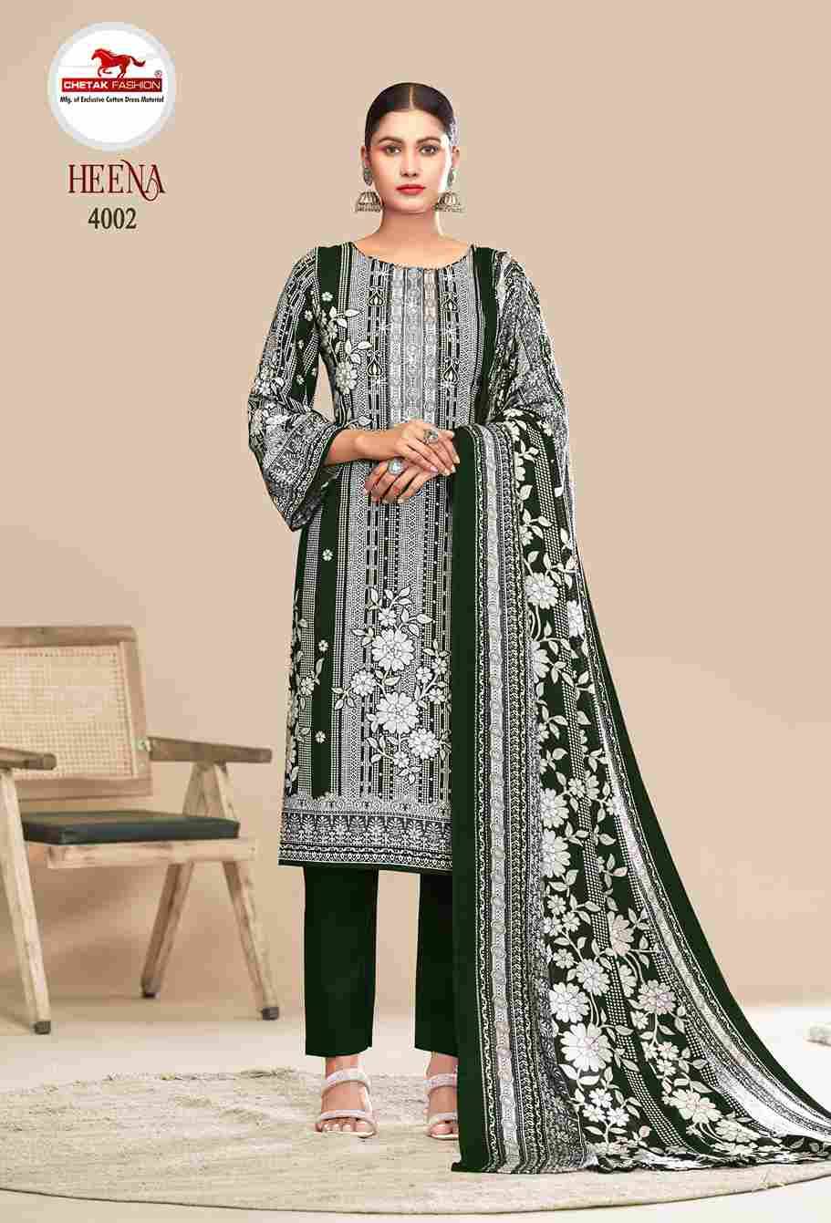 Heena Vol-4 By Chetak Fashion 4001 To 4008 Series Beautiful Festive Suits Colorful Stylish Fancy Casual Wear & Ethnic Wear Rayon Print Dresses At Wholesale Price