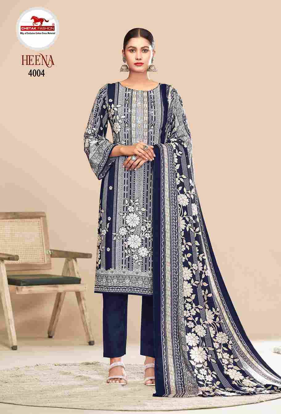 Heena Vol-4 By Chetak Fashion 4001 To 4008 Series Beautiful Festive Suits Colorful Stylish Fancy Casual Wear & Ethnic Wear Rayon Print Dresses At Wholesale Price