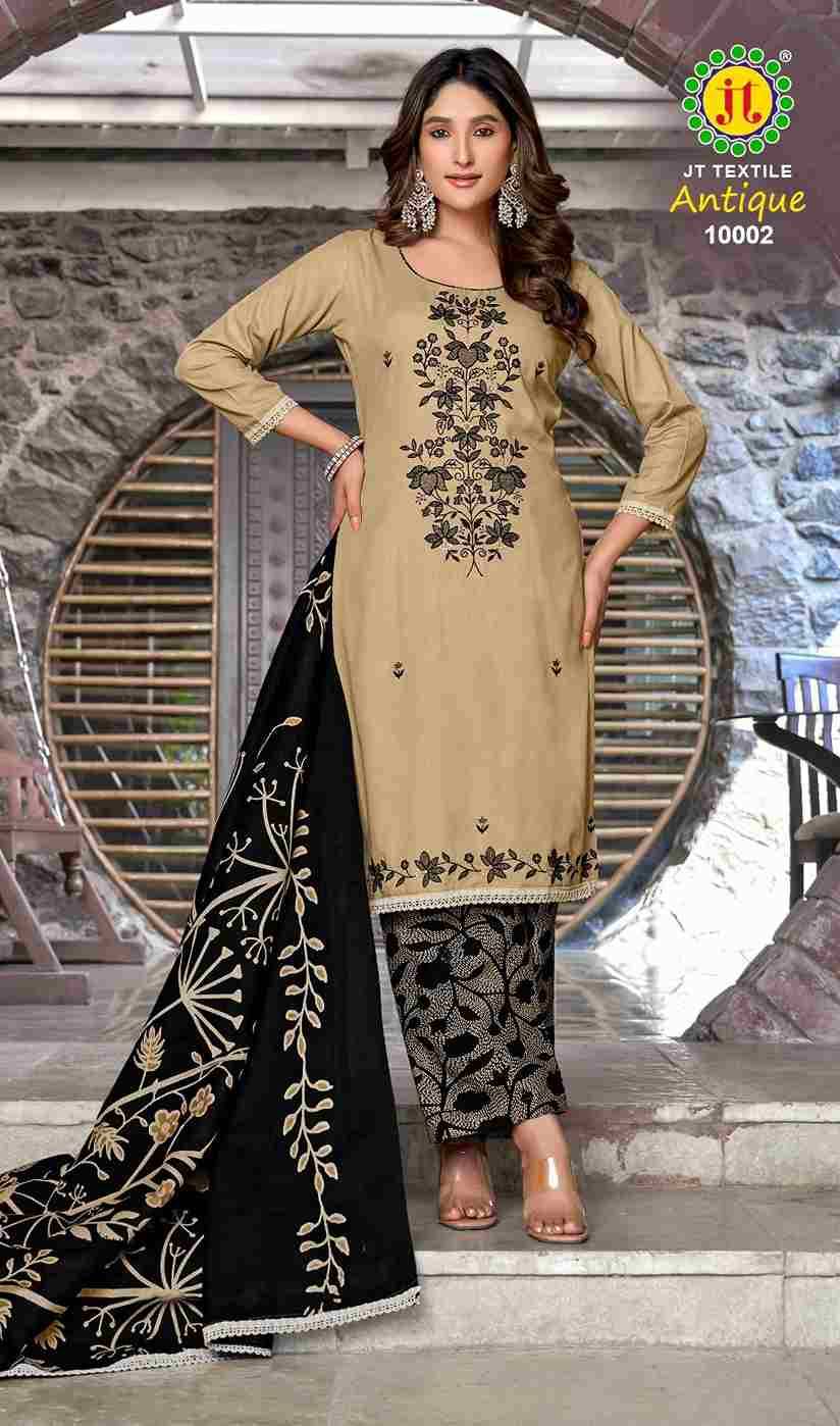 Antique Vol-10 By JT 10001 To 10005 Series Beautiful Festive Suits Colorful Stylish Fancy Casual Wear & Ethnic Wear Rayon Dresses At Wholesale Price