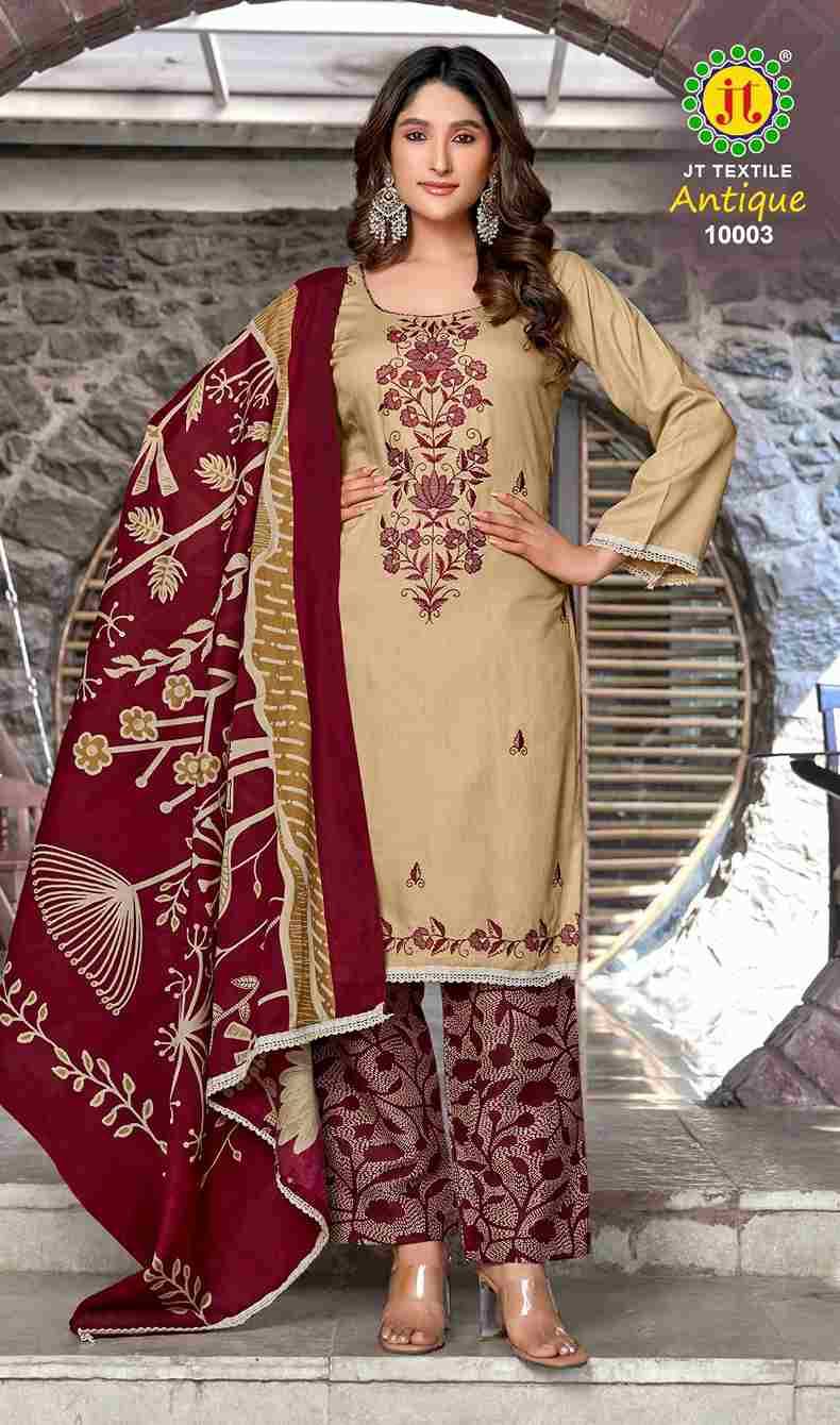 Antique Vol-10 By JT 10001 To 10005 Series Beautiful Festive Suits Colorful Stylish Fancy Casual Wear & Ethnic Wear Rayon Dresses At Wholesale Price