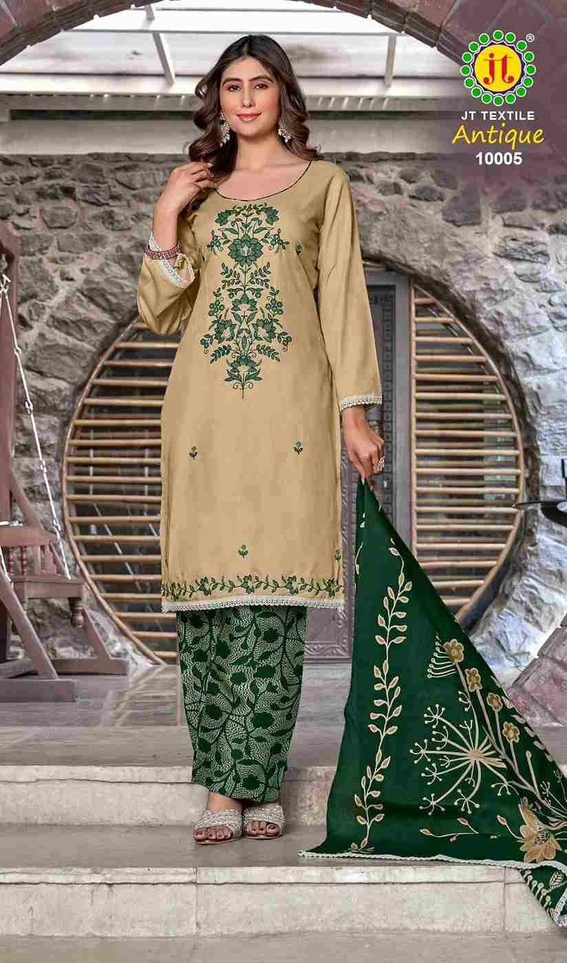 Antique Vol-10 By JT 10001 To 10005 Series Beautiful Festive Suits Colorful Stylish Fancy Casual Wear & Ethnic Wear Rayon Dresses At Wholesale Price