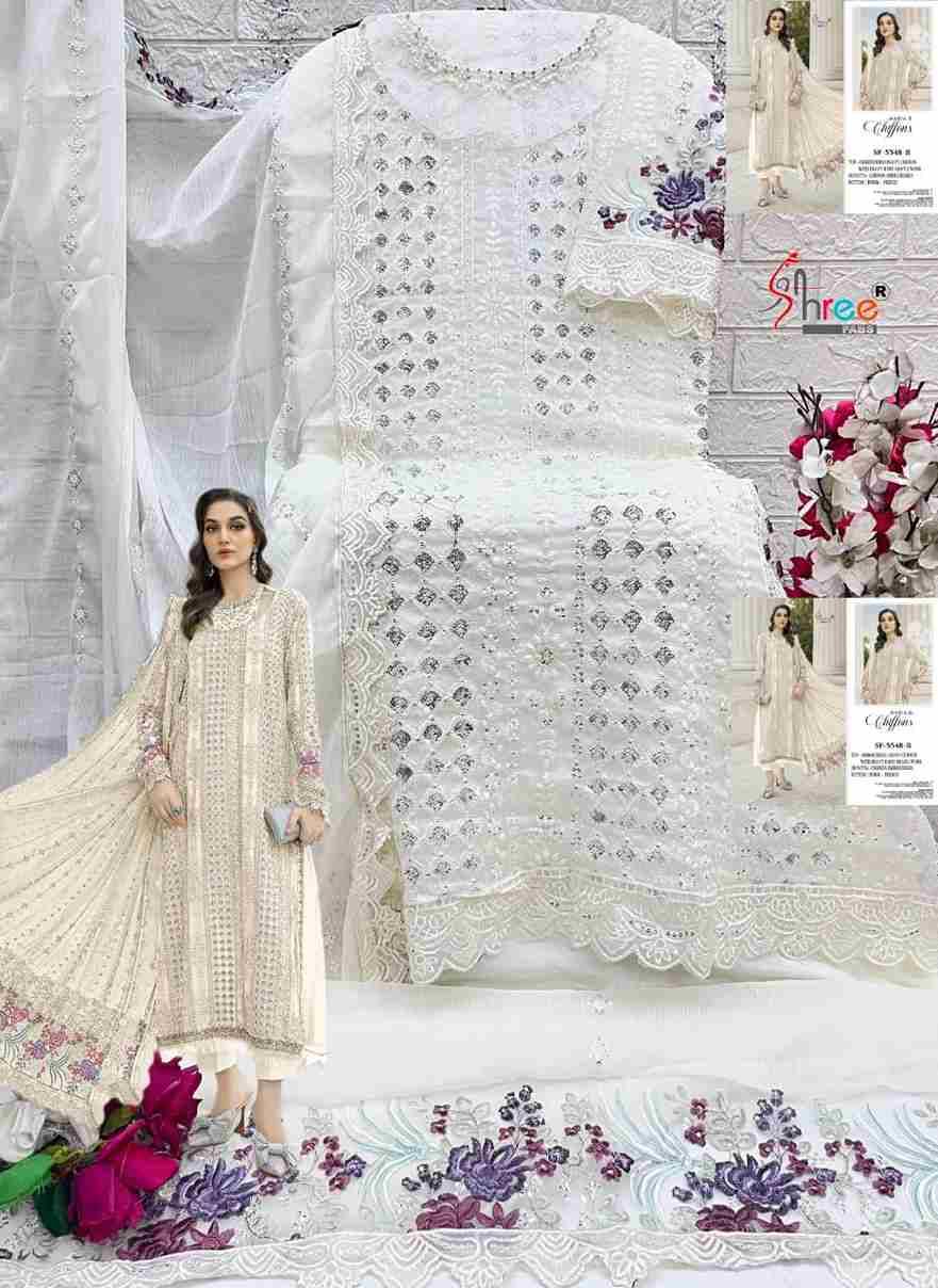 Shree Fabs Hit Design SF-5548 Colours By Shree Fabs SF-5548-A To SF-5548-D Series Beautiful Stylish Pakistani Suits Fancy Colorful Casual Wear & Ethnic Wear & Ready To Wear Chiffon Embroidery Dresses At Wholesale Price