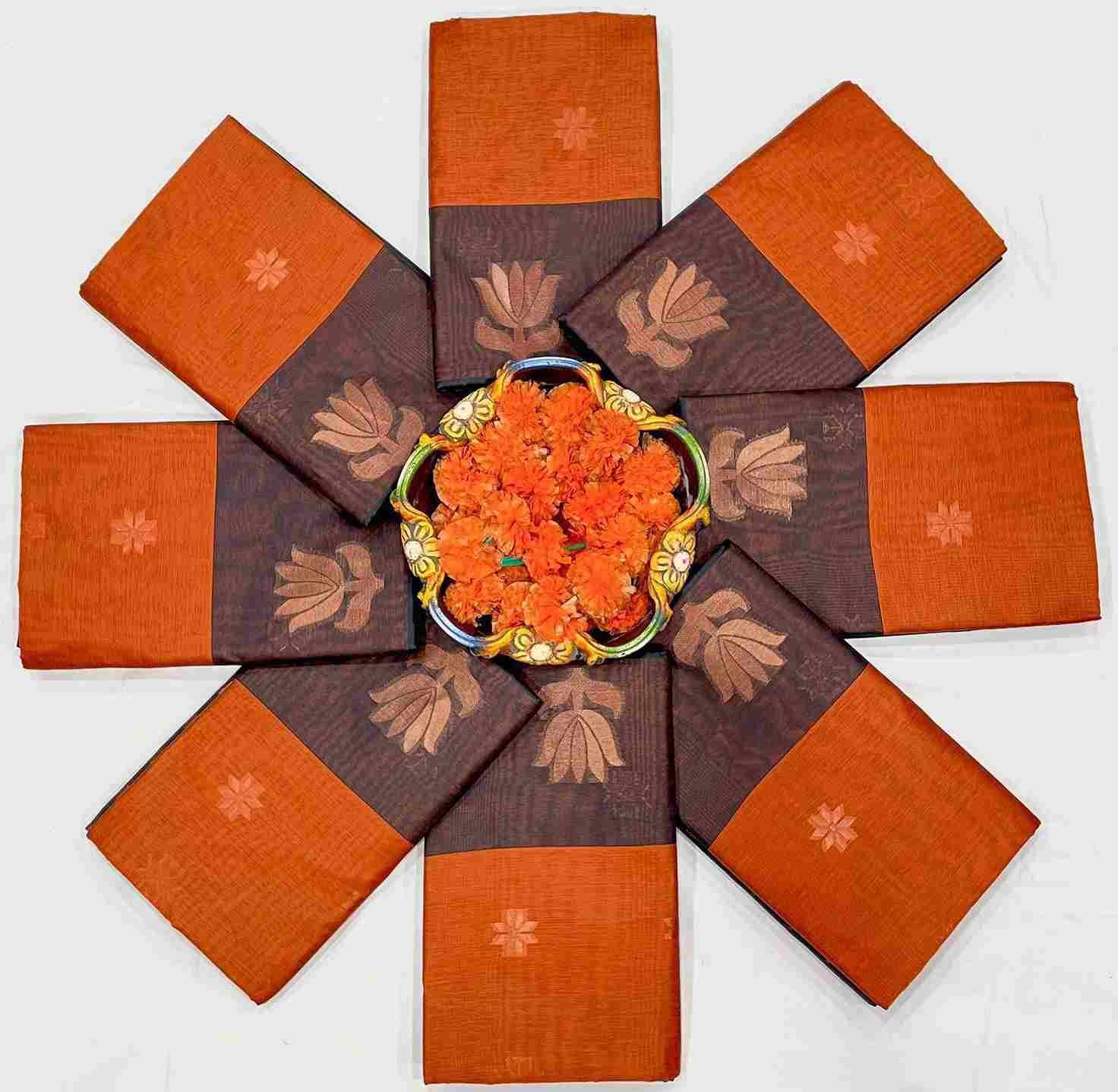 Kp-6001 By Fashid Wholesale Indian Traditional Wear Collection Beautiful Stylish Fancy Colorful Party Wear & Occasional Wear Soft Linen Slub Sarees At Wholesale Price