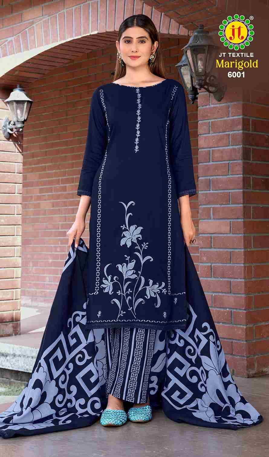 Marigold Vol-6 By JT 6001 To 6005 Series Beautiful Festive Suits Colorful Stylish Fancy Casual Wear & Ethnic Wear Rayon Dresses At Wholesale Price