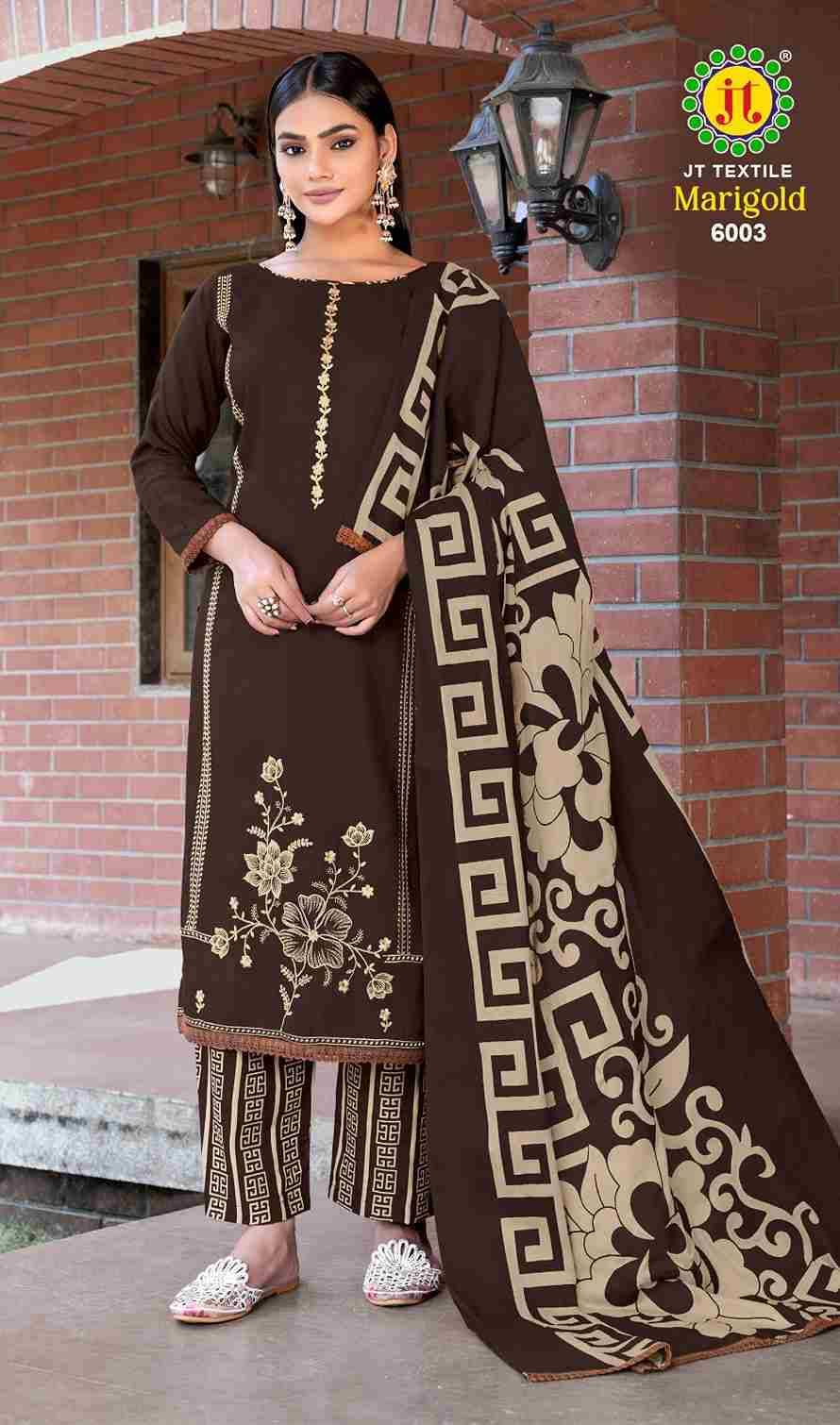 Marigold Vol-6 By JT 6001 To 6005 Series Beautiful Festive Suits Colorful Stylish Fancy Casual Wear & Ethnic Wear Rayon Dresses At Wholesale Price