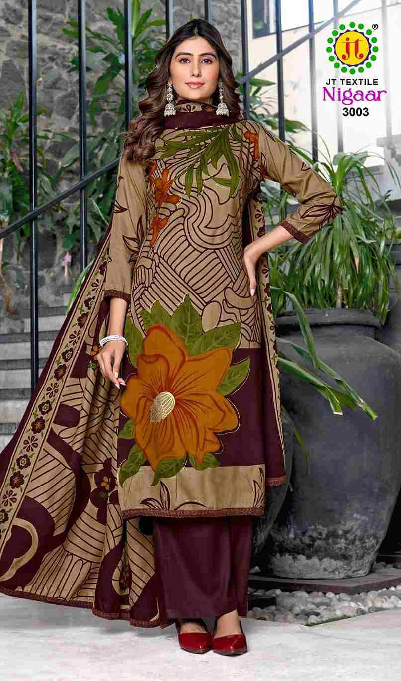 Nigaar Vol-3 By JT 3001 To 3005 Series Beautiful Festive Suits Colorful Stylish Fancy Casual Wear & Ethnic Wear Rayon Dresses At Wholesale Price