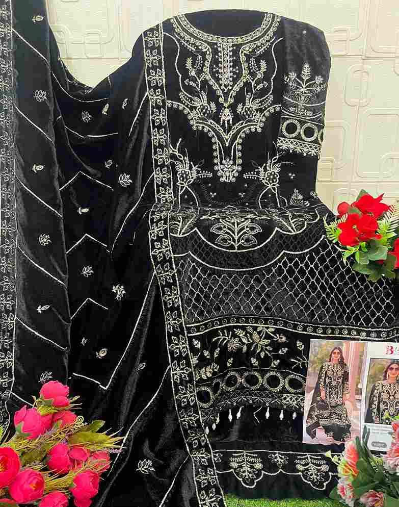Bilqis 234 Colours By Bilqis 234-A To 234-D Series Beautiful Pakistani Suits Stylish Fancy Colorful Party Wear & Occasional Wear Velvet Embroidery Dresses At Wholesale Price