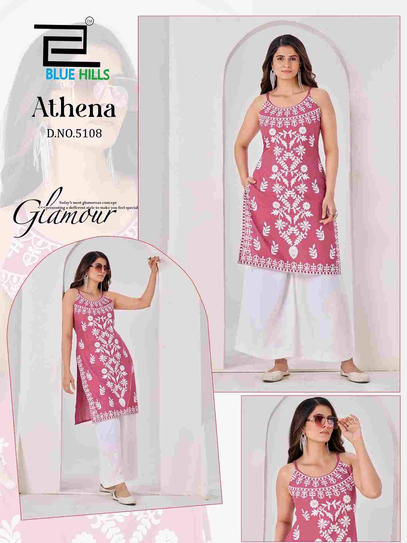 Athena By Blue Hills 5108 To 5111 Series Designer Stylish Fancy Colorful Beautiful Party Wear & Ethnic Wear Collection Rayon Kurtis At Wholesale Price