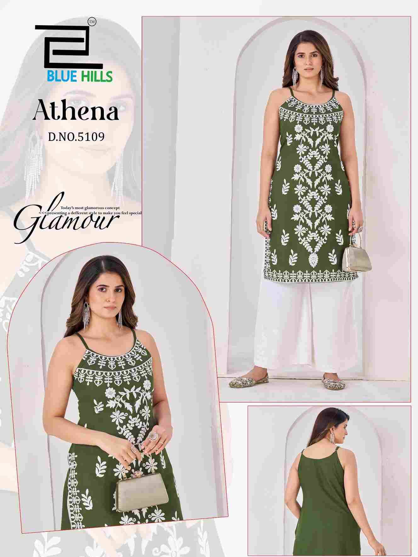 Athena By Blue Hills 5108 To 5111 Series Designer Stylish Fancy Colorful Beautiful Party Wear & Ethnic Wear Collection Rayon Kurtis At Wholesale Price