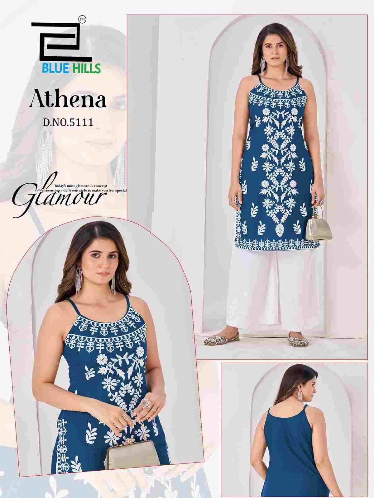 Athena By Blue Hills 5108 To 5111 Series Designer Stylish Fancy Colorful Beautiful Party Wear & Ethnic Wear Collection Rayon Kurtis At Wholesale Price