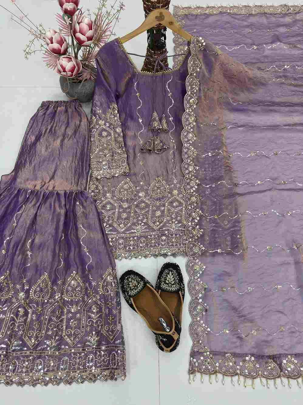 Kf-1712 By Fashid Wholesale 01 To 02 Series Beautiful Sharara Colorful Fancy Wedding Collection Occasional Wear & Party Wear Heavy Satin Dresses At Wholesale Price