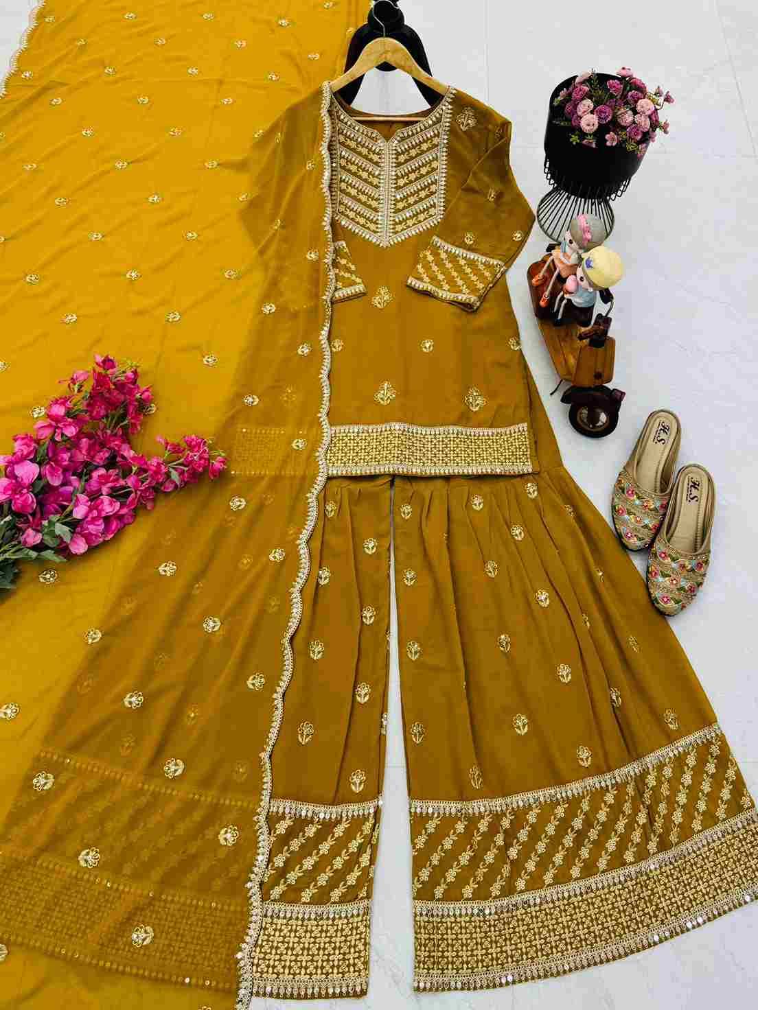 Zf-6010 By Fashid Wholesale 01 To 02 Series Designer Stylish Fancy Colorful Beautiful Party Wear & Ethnic Wear Collection Faux Georgette Dresses At Wholesale Price