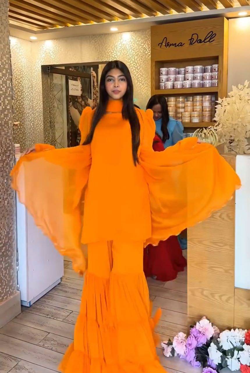 Zf-5053 By Fashid Wholesale 01 To 04 Series Designer Stylish Fancy Colorful Beautiful Party Wear & Ethnic Wear Collection Faux Georgette Dresses At Wholesale Price