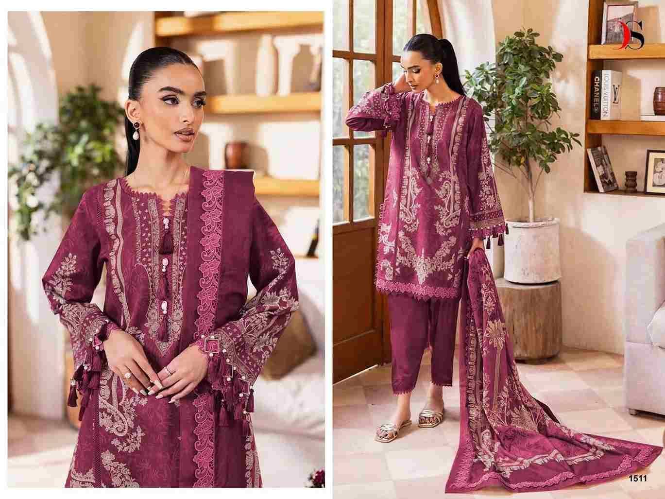 Jade Urbane-25 Vol-6 By Deepsy Suits 1511 To 1518 Series Pakistani Stylish Beautiful Colourful Printed & Embroidered Party Wear & Occasional Wear Pure Cotton Dresses At Wholesale Price
