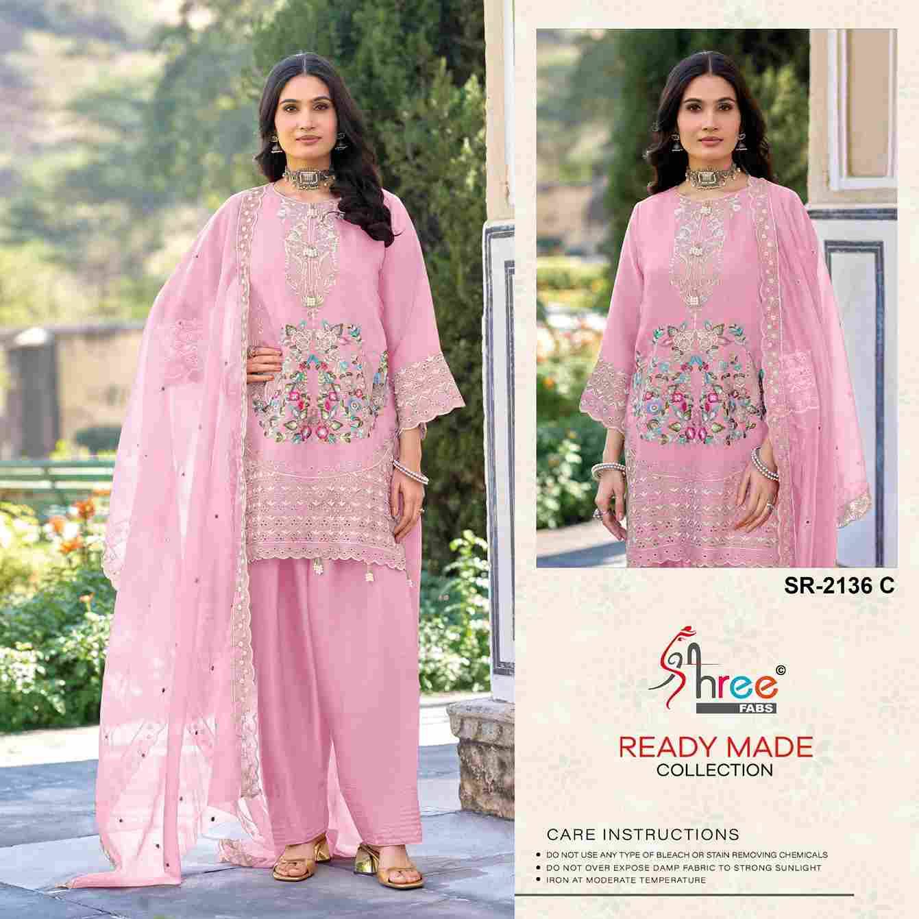 Shree Fabs Hit Design SR-2136 Colours By Shree Fabs SR-2136-A To SR-2136-D Series Beautiful Stylish Pakistani Suits Fancy Colorful Casual Wear & Ethnic Wear & Ready To Wear Viscose Embroidery Dresses At Wholesale Price