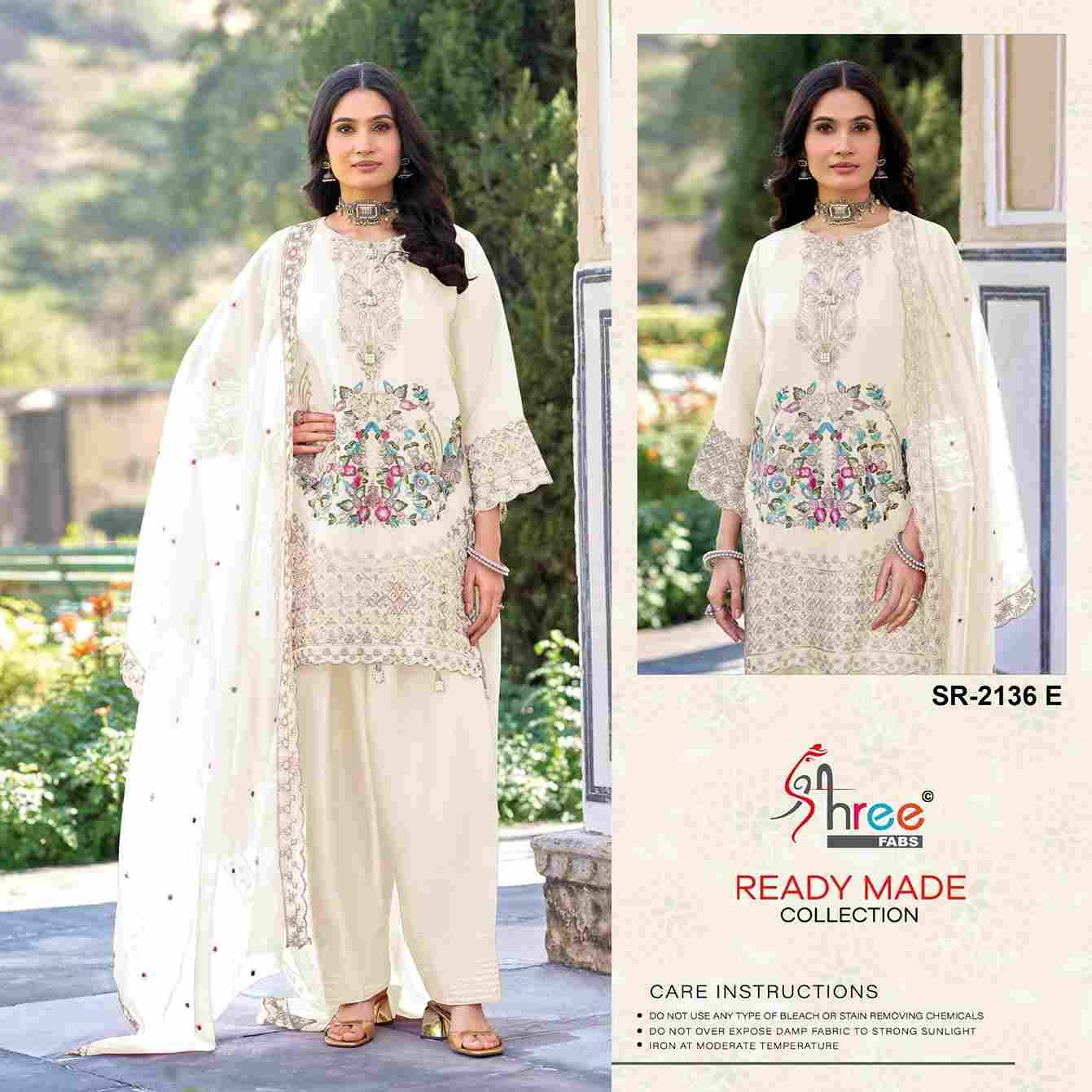 Shree Fabs Hit Design SR-2136 Colours By Shree Fabs SR-2136-A To SR-2136-D Series Beautiful Stylish Pakistani Suits Fancy Colorful Casual Wear & Ethnic Wear & Ready To Wear Viscose Embroidery Dresses At Wholesale Price