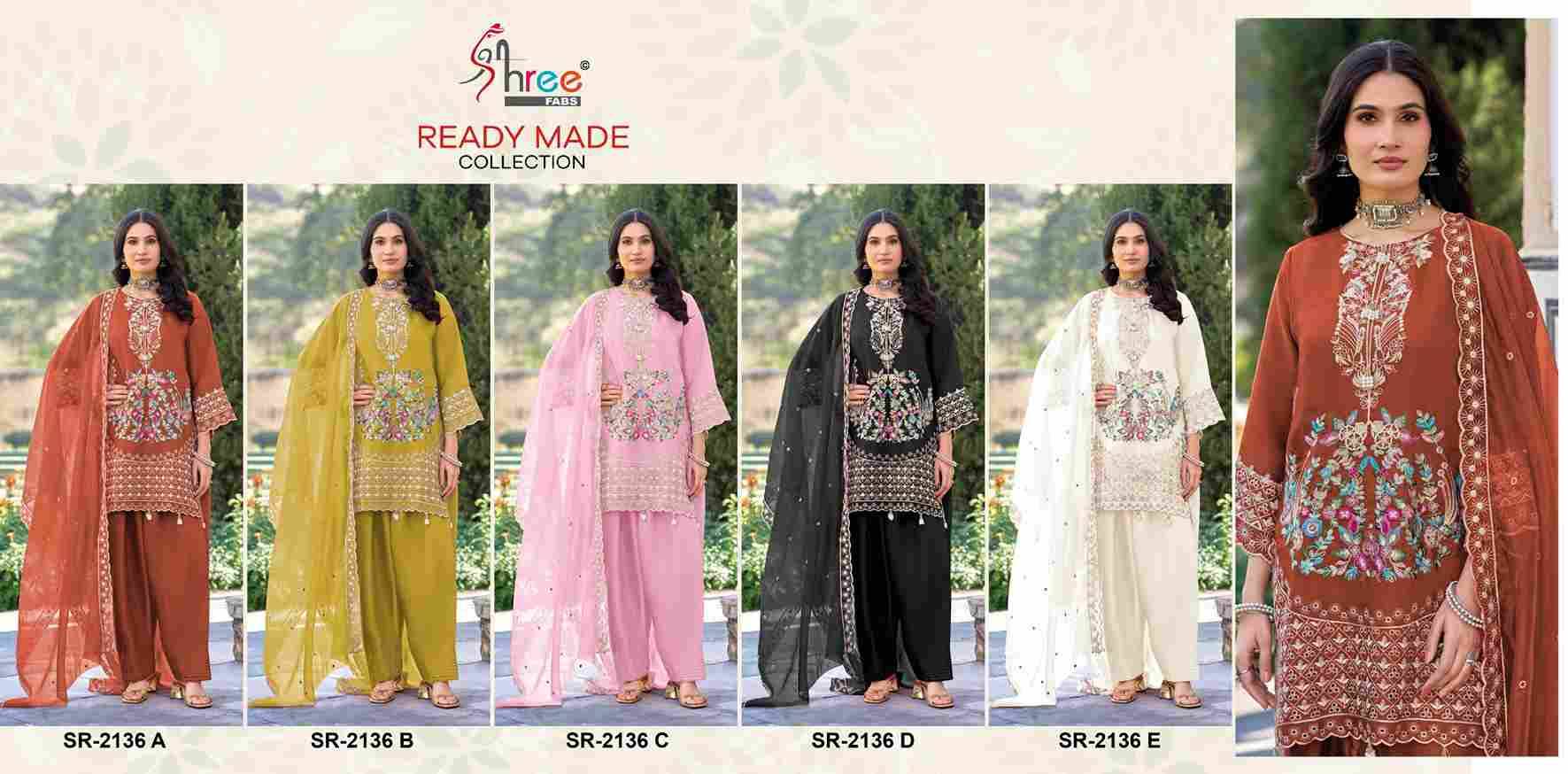 Shree Fabs Hit Design SR-2136 Colours By Shree Fabs SR-2136-A To SR-2136-D Series Beautiful Stylish Pakistani Suits Fancy Colorful Casual Wear & Ethnic Wear & Ready To Wear Viscose Embroidery Dresses At Wholesale Price