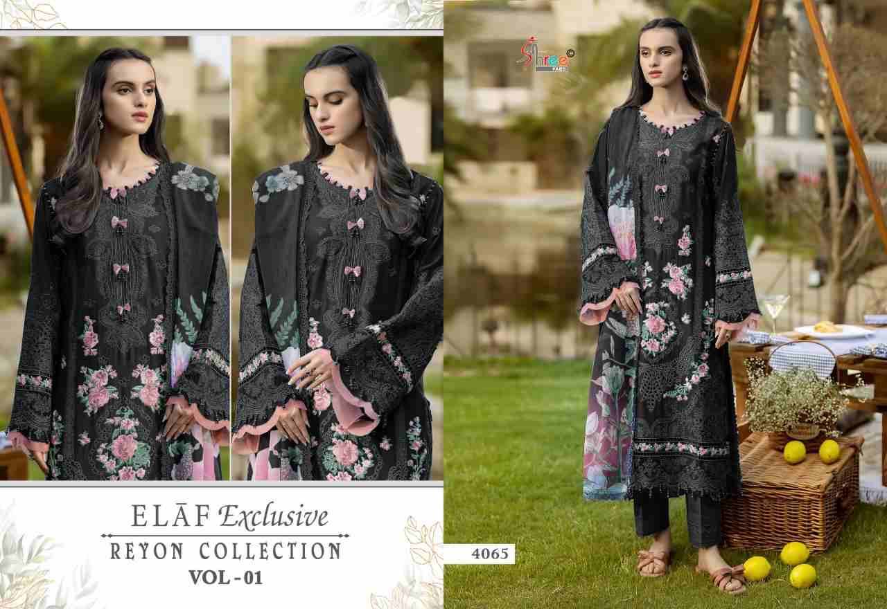 Elaf Exclusive Reyon Collection Vol-1 By Shree Fabs 4061 To 4065 Series Beautiful Pakistani Suits Colorful Stylish Fancy Casual Wear & Ethnic Wear Pure Rayon With Embroidered Dresses At Wholesale Price