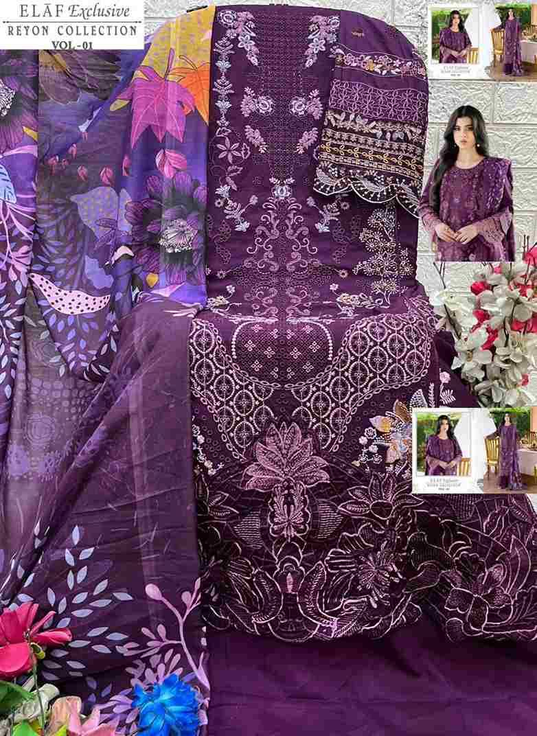 Elaf Exclusive Reyon Collection Vol-1 By Shree Fabs 4061 To 4065 Series Beautiful Pakistani Suits Colorful Stylish Fancy Casual Wear & Ethnic Wear Pure Rayon With Embroidered Dresses At Wholesale Price