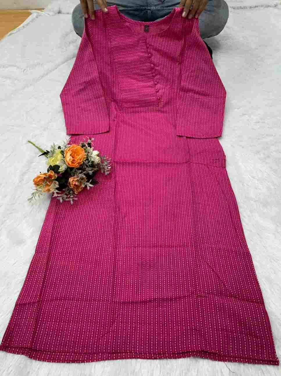 Vtd-2525 By Fashid Wholesale 01 To 05 Series Beautiful Festive Suits Colorful Stylish Fancy Casual Wear & Ethnic Wear Katha Cotton Kurtis At Wholesale Price