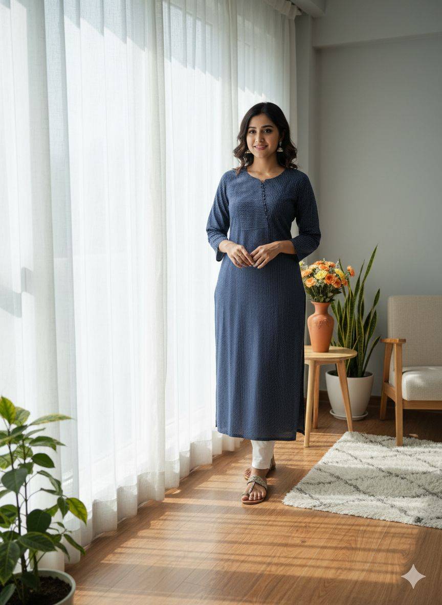 Vtd-2525 By Fashid Wholesale 01 To 05 Series Beautiful Festive Suits Colorful Stylish Fancy Casual Wear & Ethnic Wear Katha Cotton Kurtis At Wholesale Price